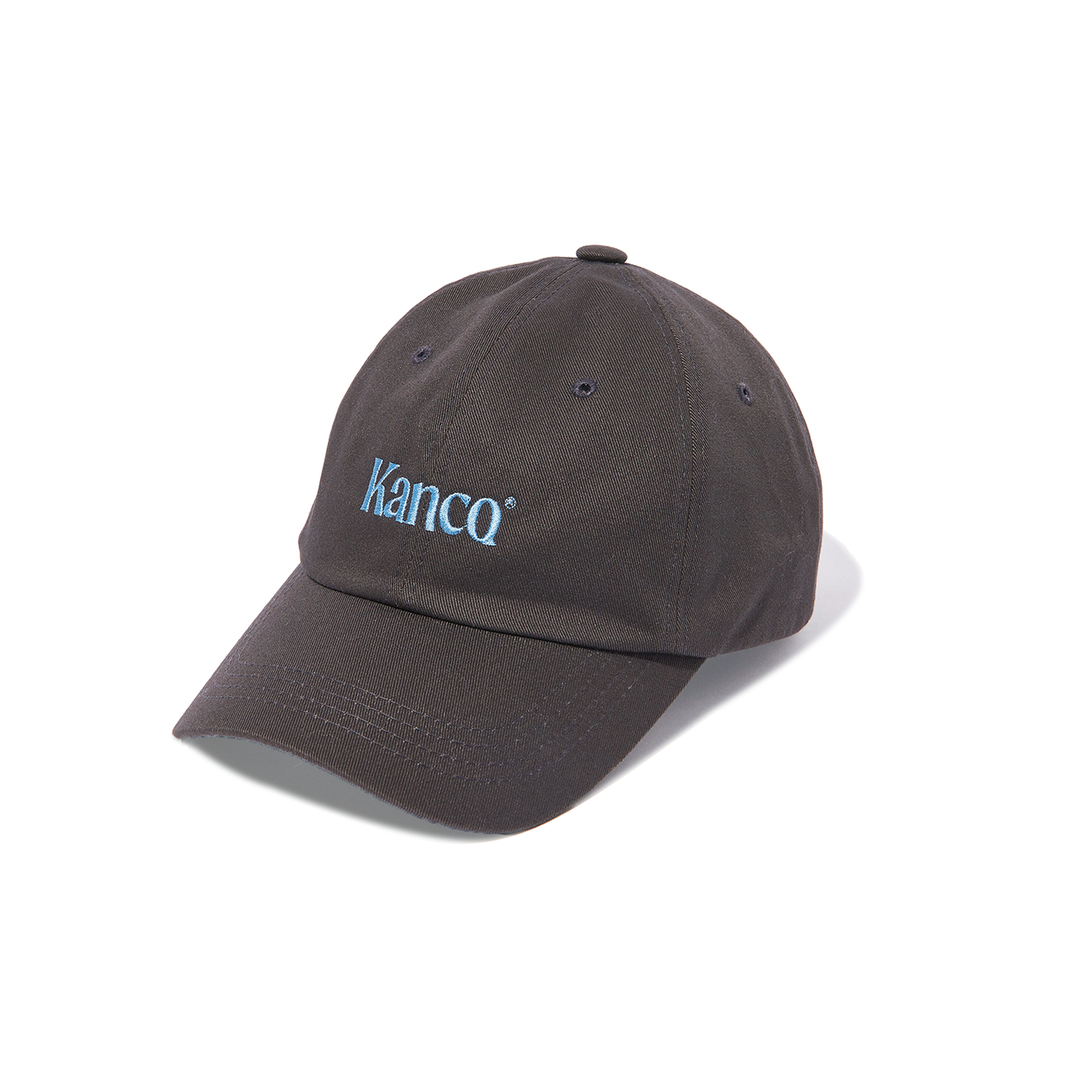 칸코(KANCO) KANCO SERIF LOGO CAP charcoal