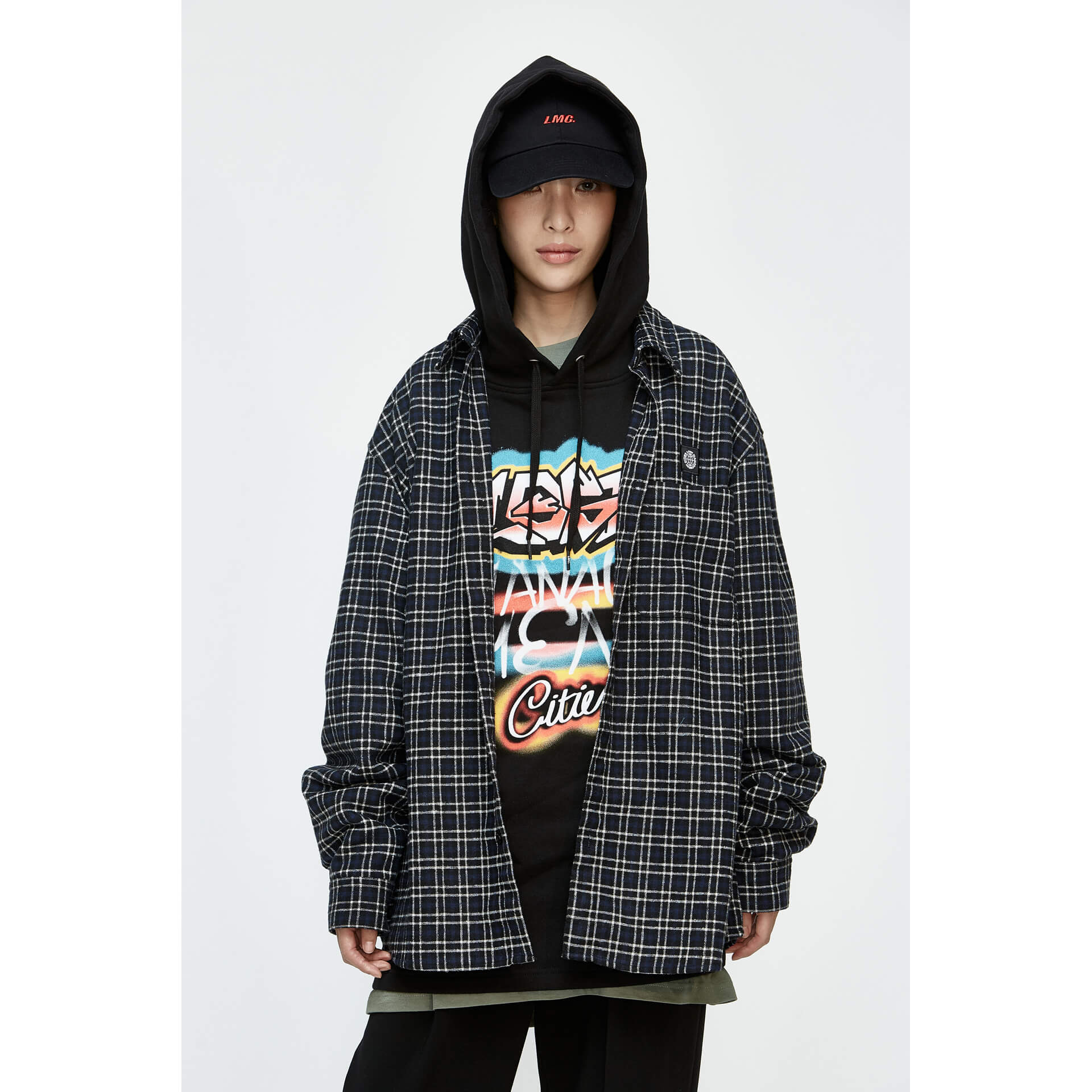 엘엠씨(LMC) LMC FN PLAID SHIRT black