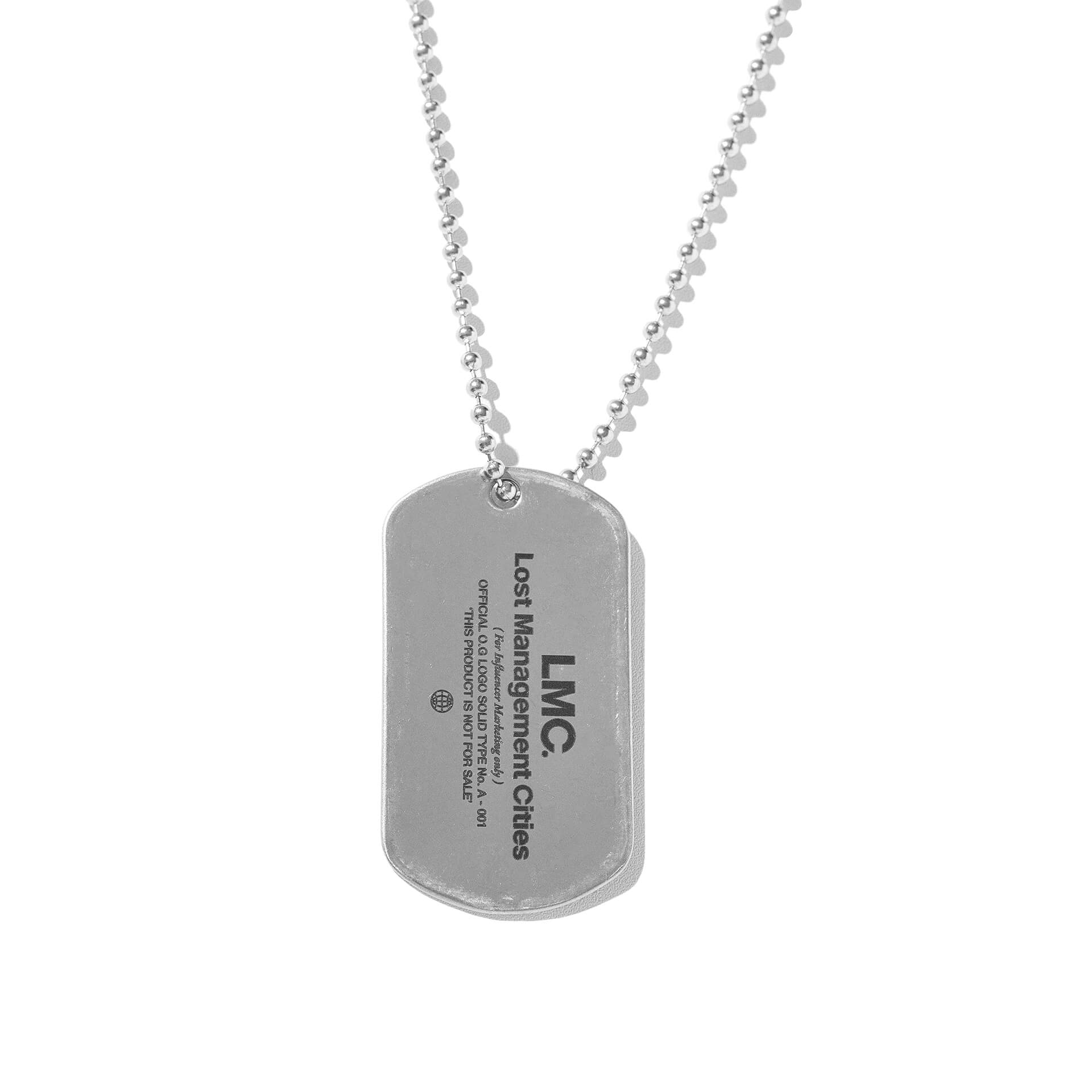 엘엠씨(LMC) LMC INFLUENCER DOG TAG REMADE BY LMC silver