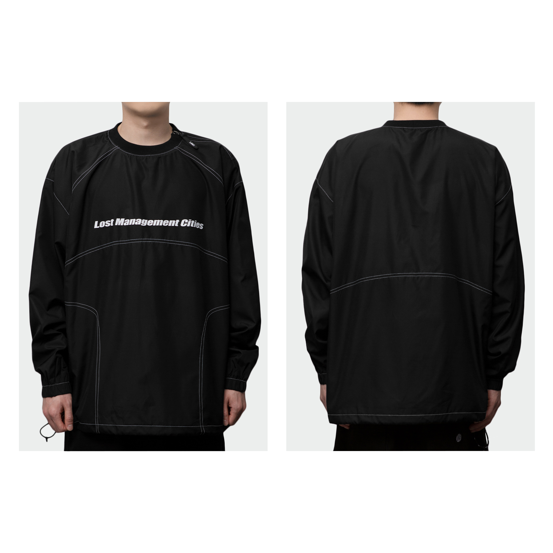 crew neck windbreaker