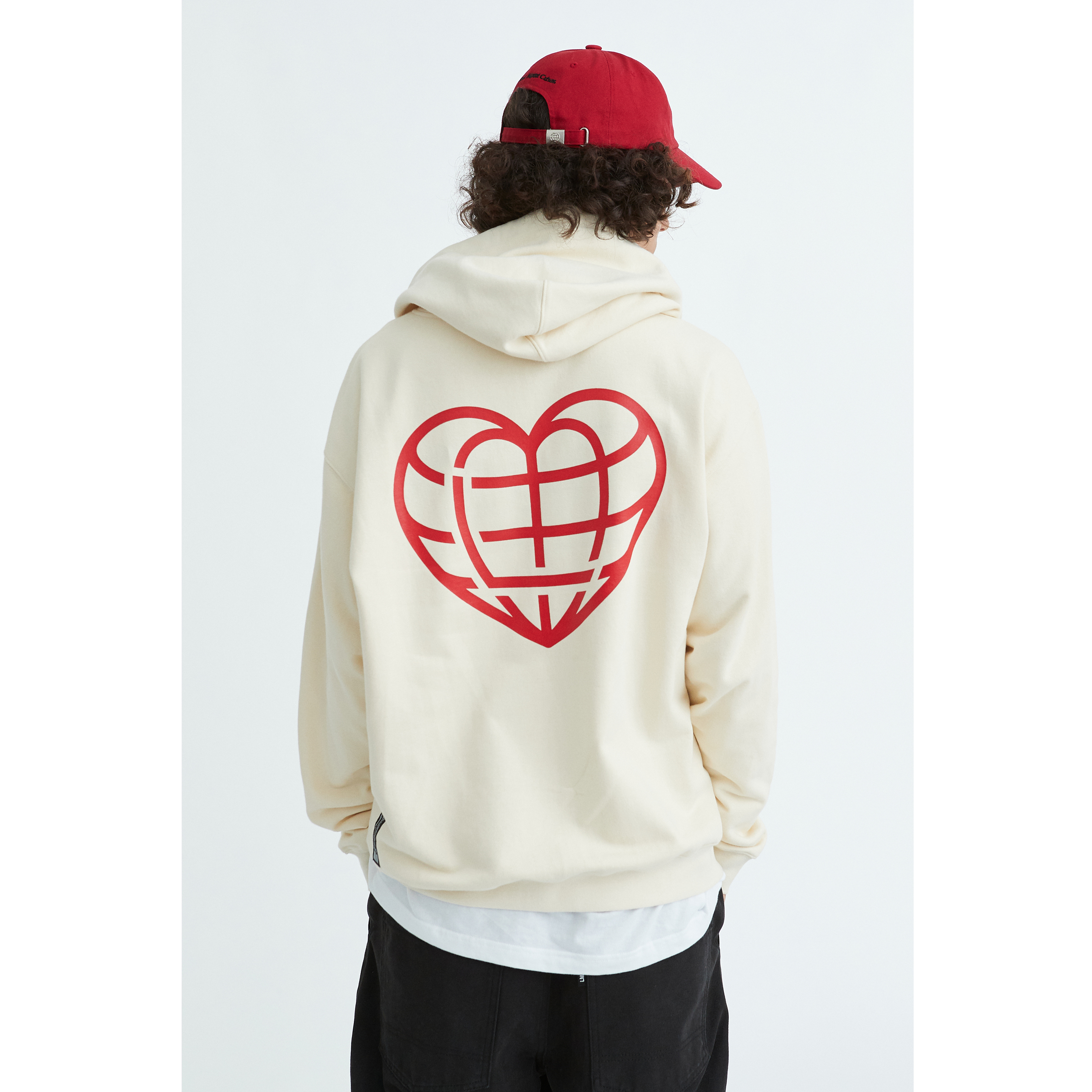 MUSINSA | LMC LMC HEART GLOBE HOODIE red