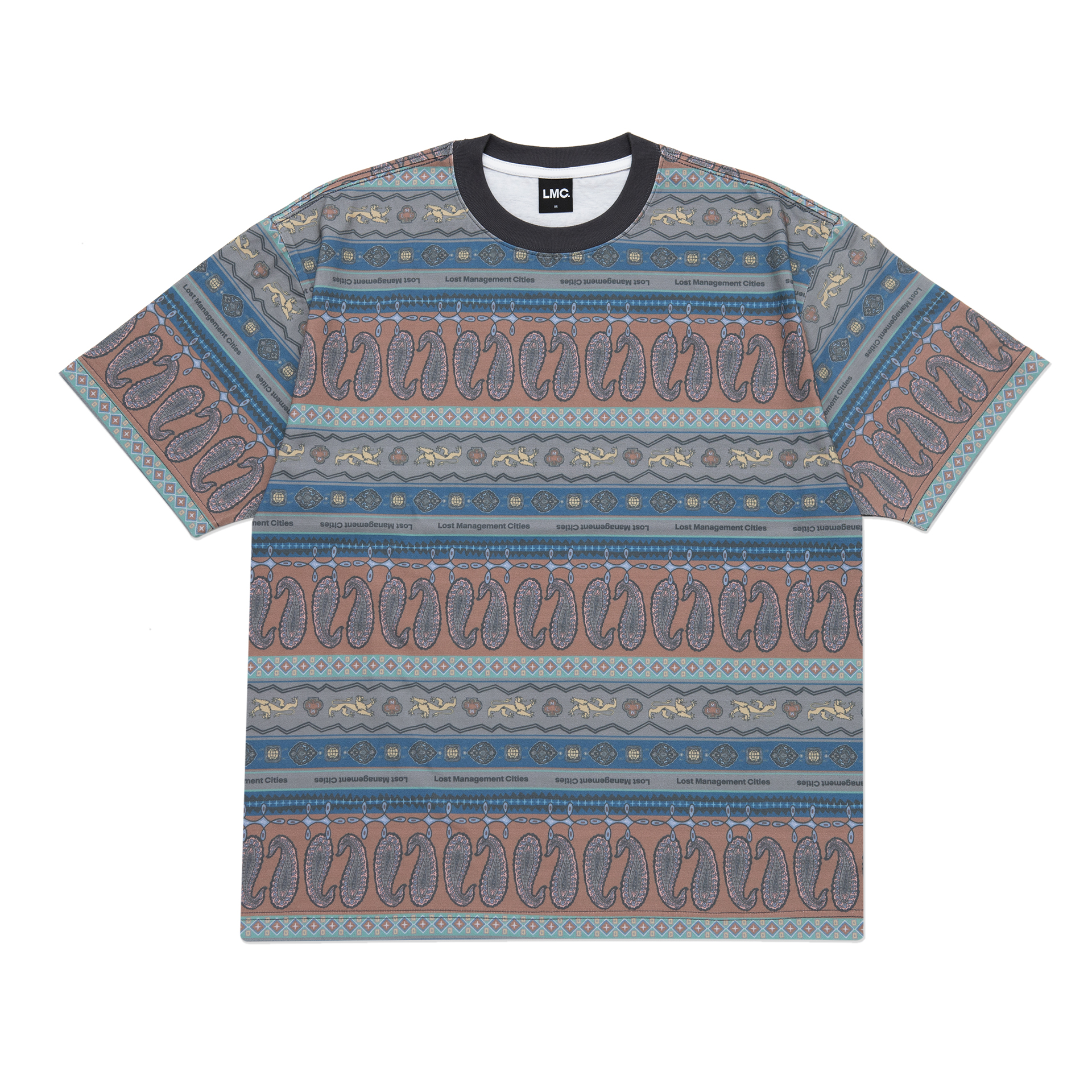 ★ LMC★ LMC ETHNIC PAISLEY STRIPE TEE green 0LM22STS141GRN MUSINSA | LMC LMC ETHNIC PAISLEY STRIPE TEE red