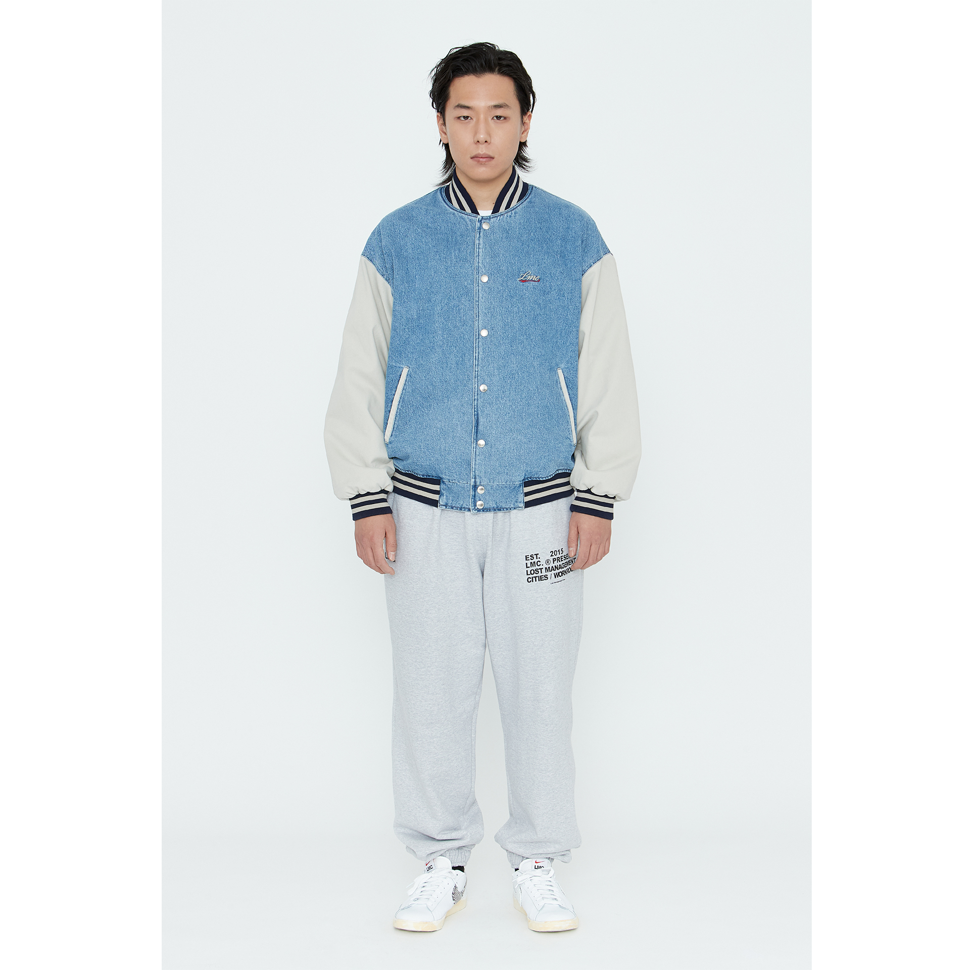 denim baseball jacket