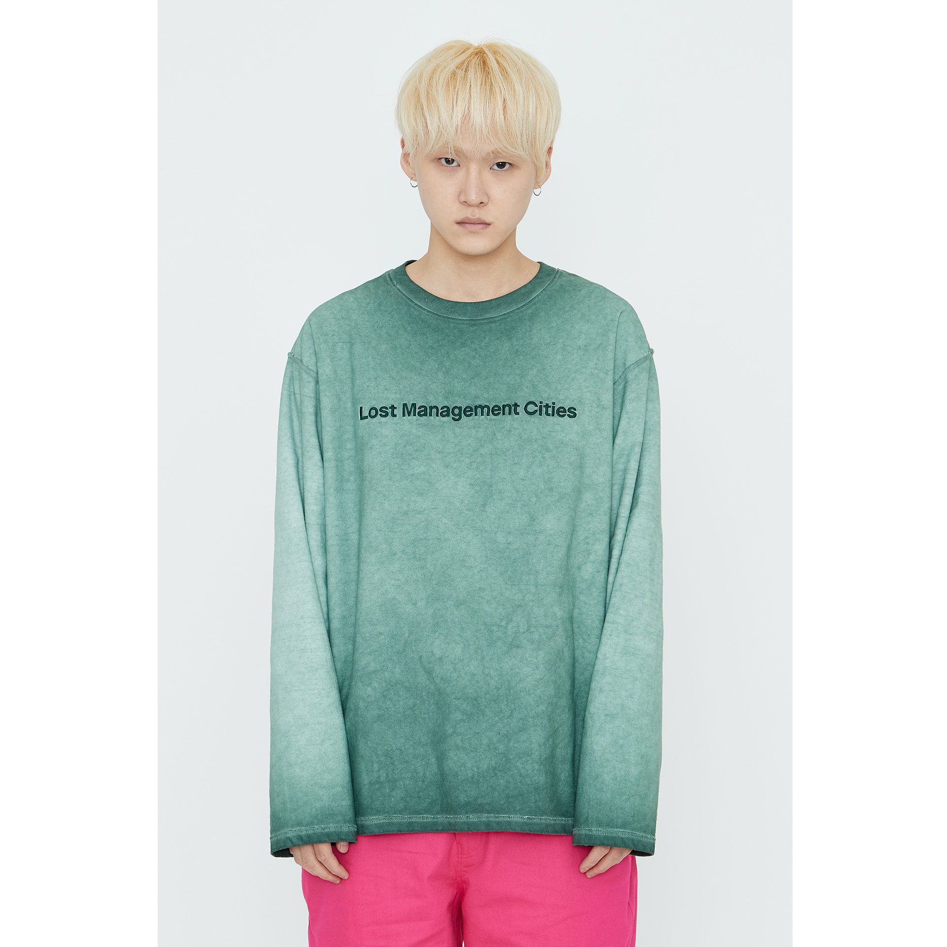 MUSINSA | LMC LMC OVERDYED TED FN LONG SLV TEE green