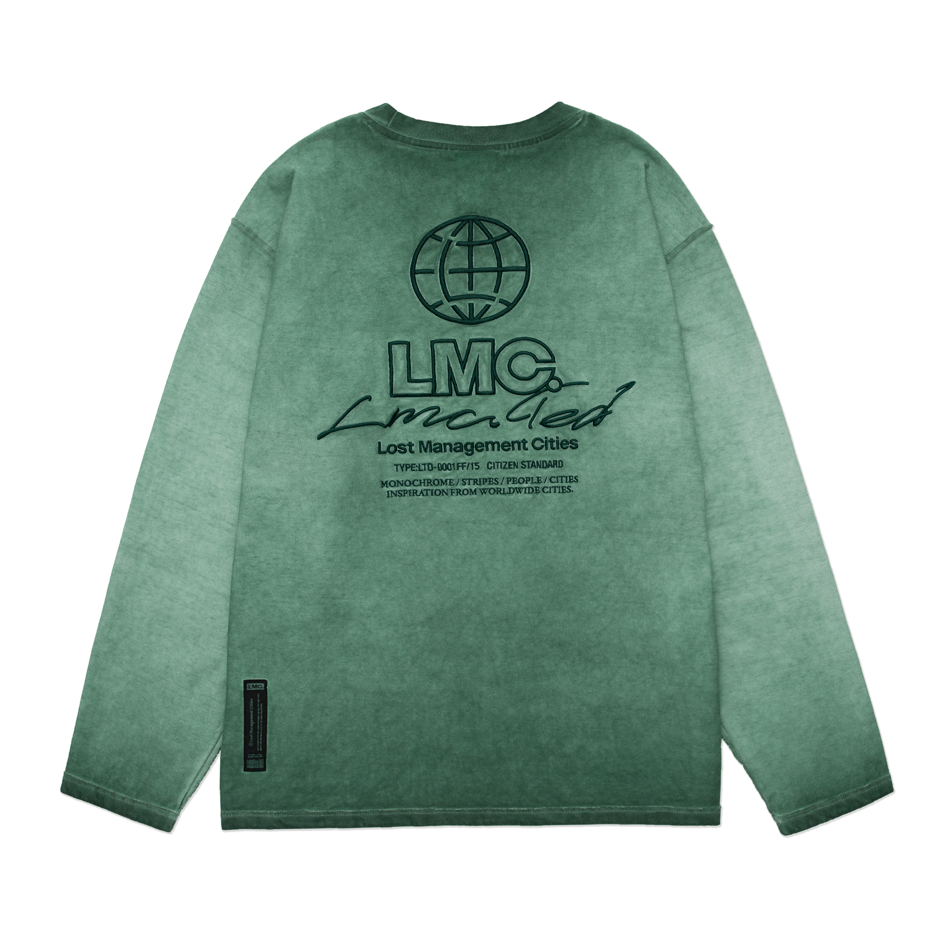 [ LMC]★OVERDYED LIBERTY LONG SLV TEE LMC Overdyed Liberty Long SLV Tee - Teal | International Store