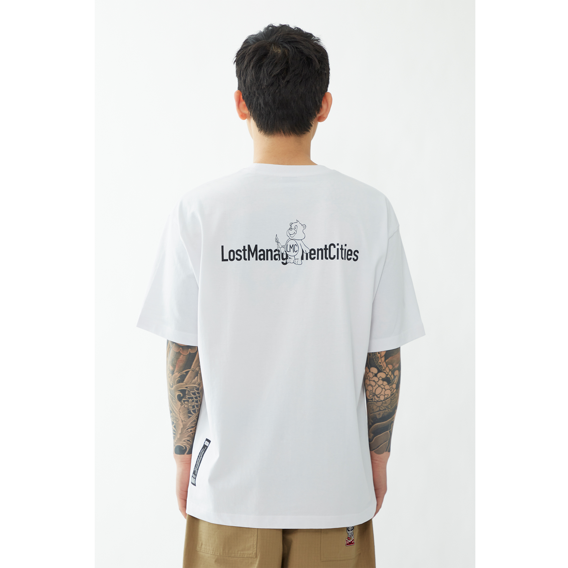 LMC CANDLE BEAR TEE white