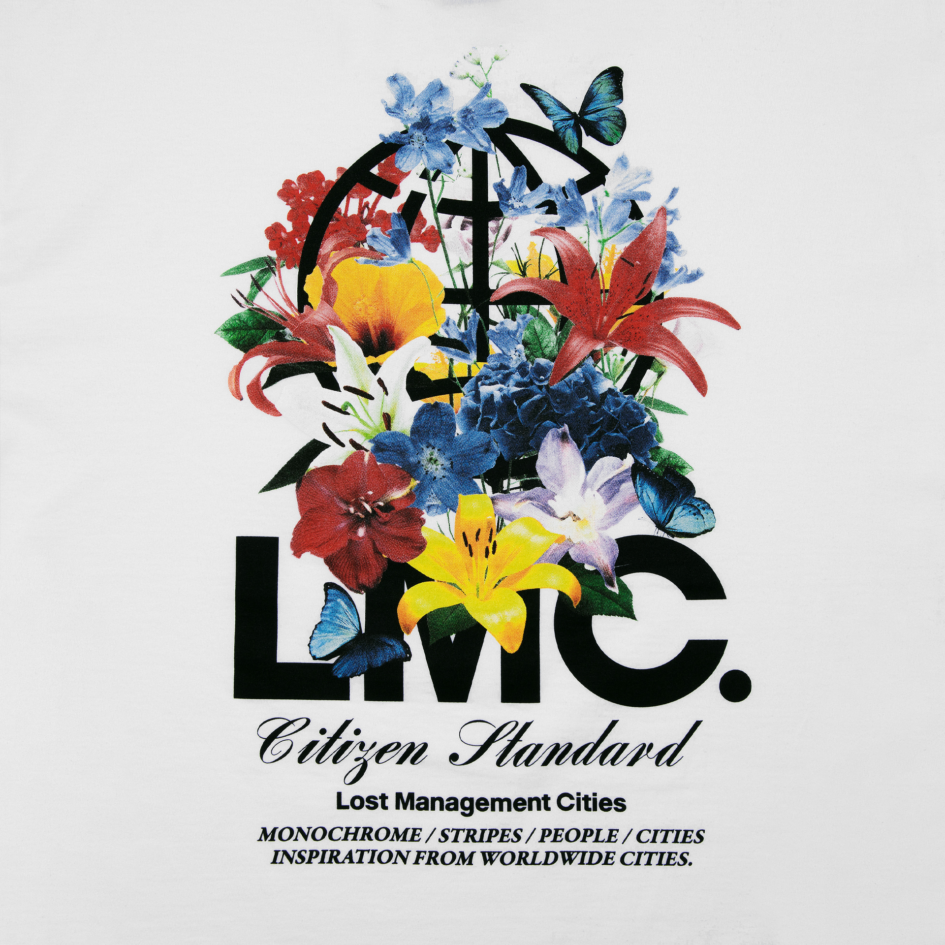 MUSINSA | LMC LMC FLOWER GARDEN TEE white
