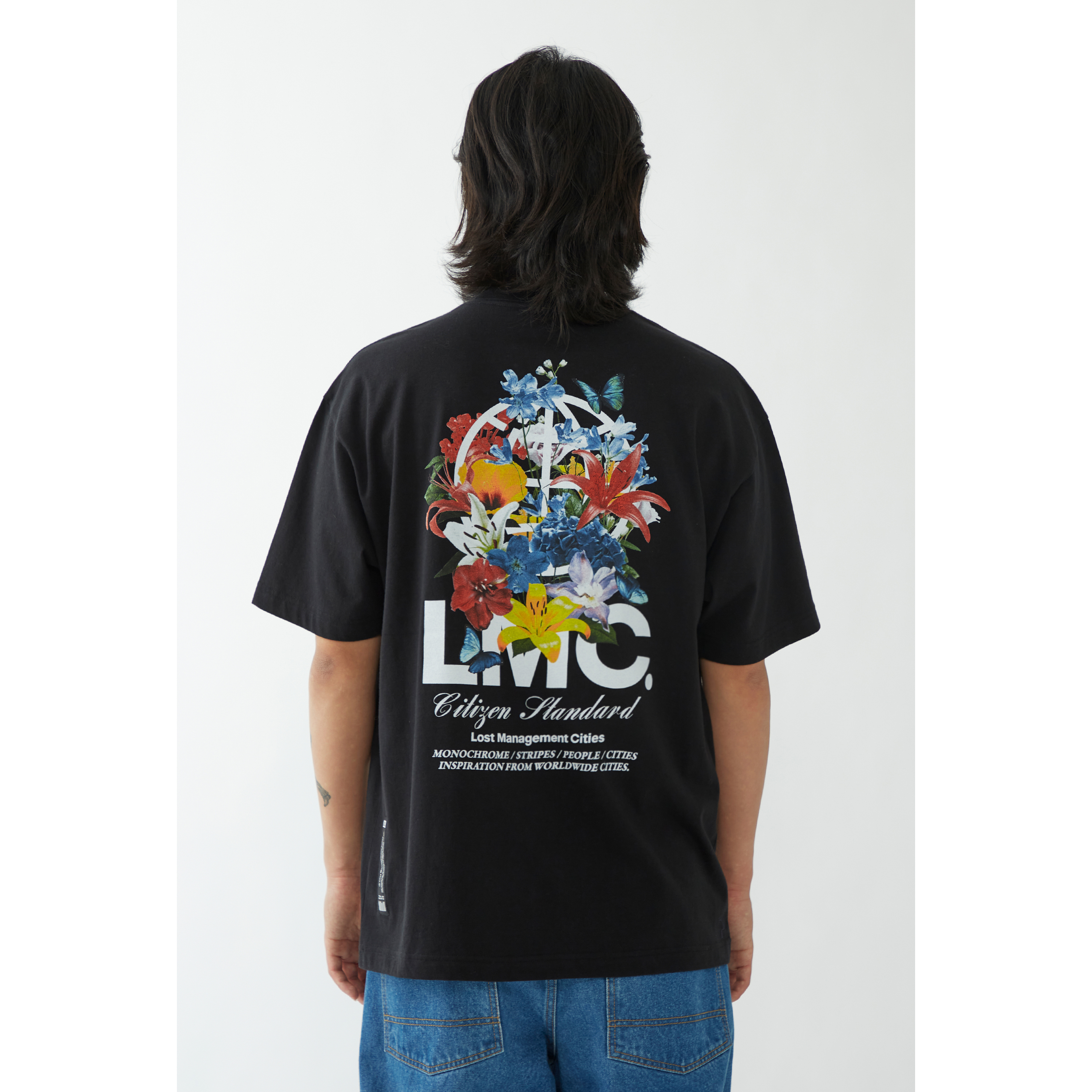 MUSINSA | LMC LMC FLOWER GARDEN TEE black