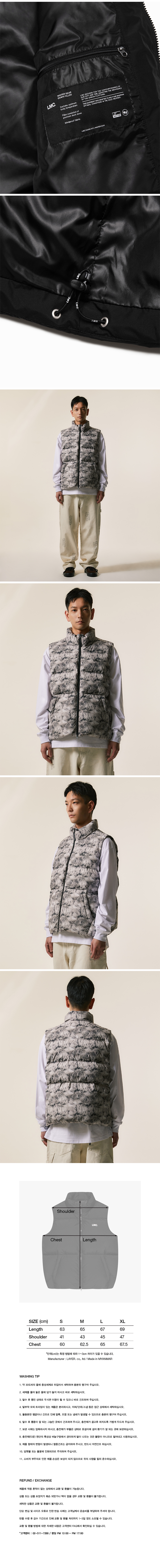 OG PUFFER DUCK DOWN VEST black 상세 이미지 2