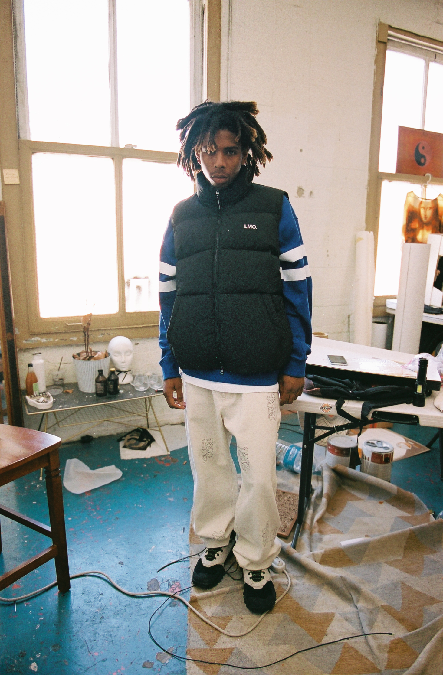 MUSINSA公式 | LMC FOOTBALL SWEATSHIRT blue