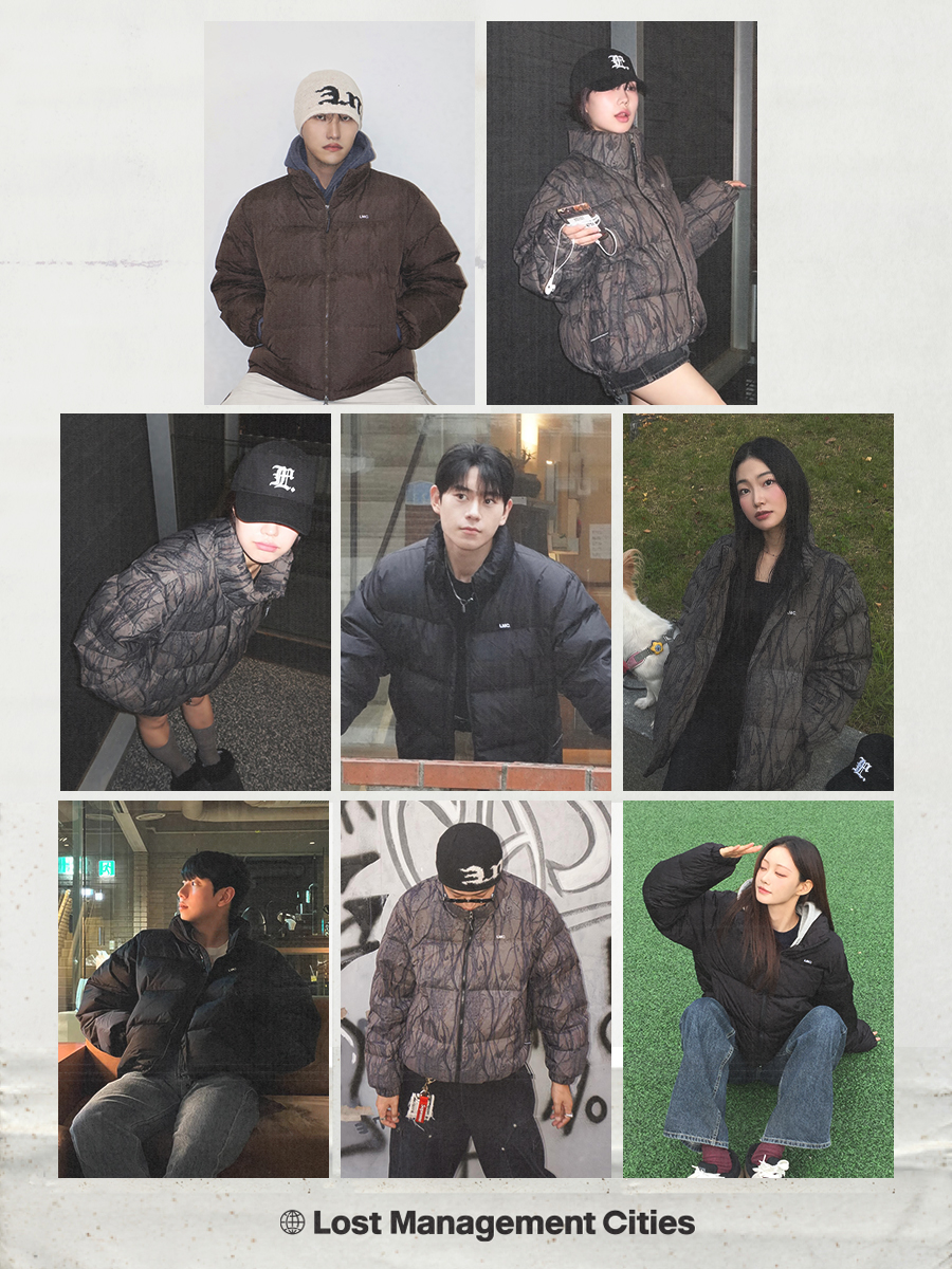 MUSINSA | LMC OG GLOSSY PUFFER DUCK DOWN PARKA gray