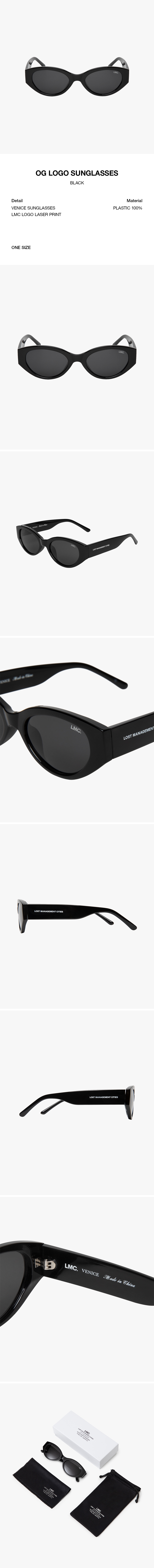 サングラス LMC OG LOGO SUNGLASSES 5SA041 LMC OG Logo Sunglasses - Black | International Store