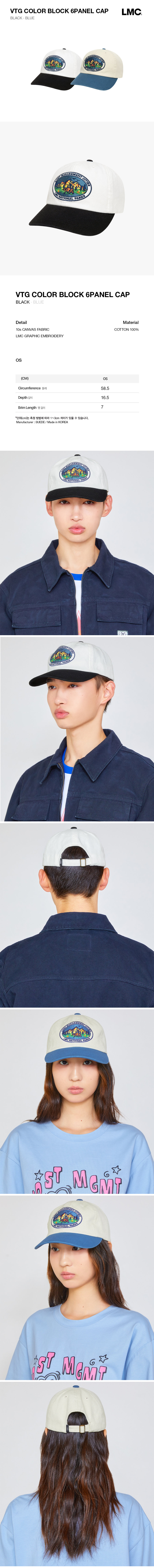 ☆送料・関税込☆LMC★VTG COLOR BLOCK 6PANEL CAP★ ☆LMC☆ VTG COLOR BLOCK 6PANEL CAP black (LMC/キャップ