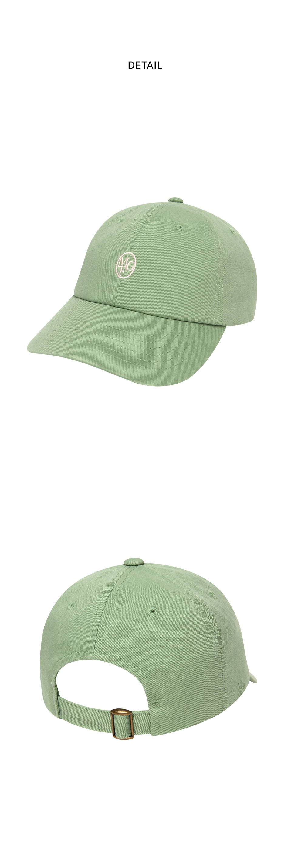 마리떼(MARITHE FRANCOIS GIRBAUD) CIRCLE LOGO EMBROIDERY CAP green