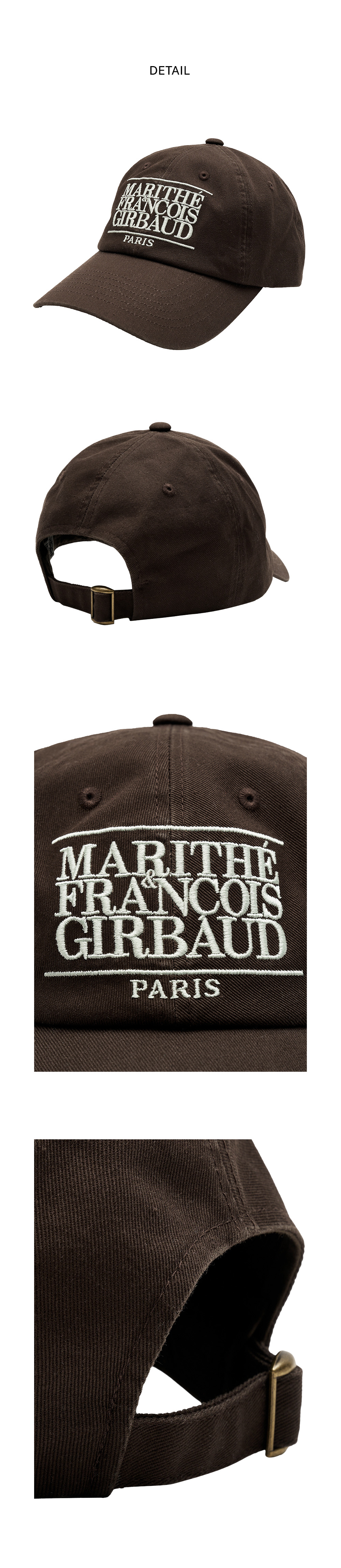 CLASSIC LOGO CAP dark brown 상세 이미지 3