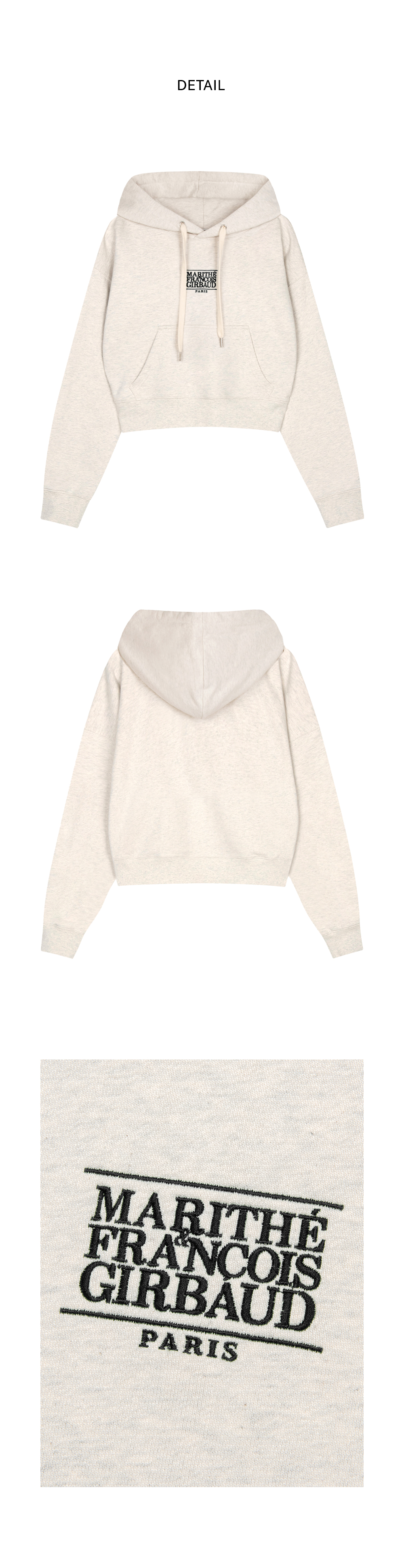 アウターその他 Marithe + Francois Girbaud NEW CLASSIC LOGO HOODIE oatmeal CLASSIC LOGO HOODIE oatmeal - MARITHE FRANCOIS GIRBAUD