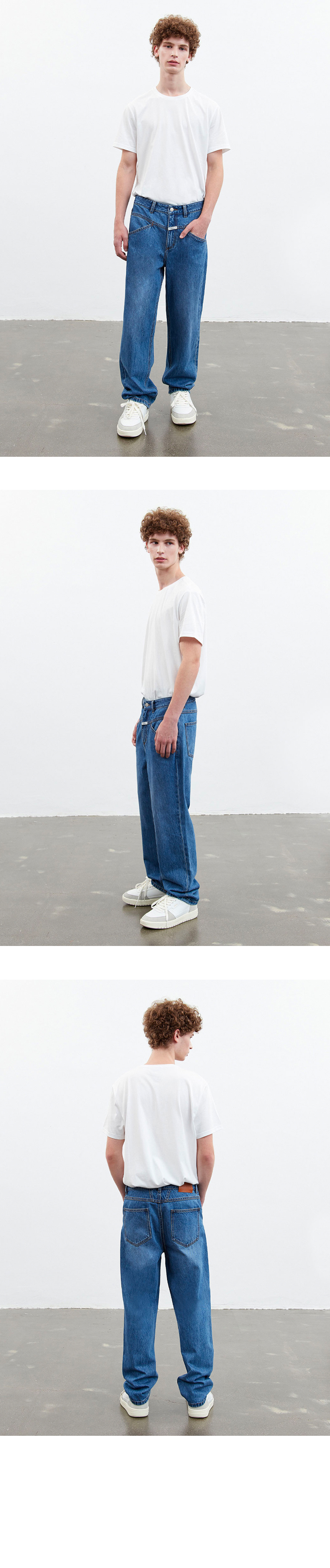 【Marithe】送料・関税込★W X-POCKET TAPERED DENIM PANTS W X-POCKET TAPERED DENIM PANTS blue - MARITHE FRANCOIS GIRBAUD