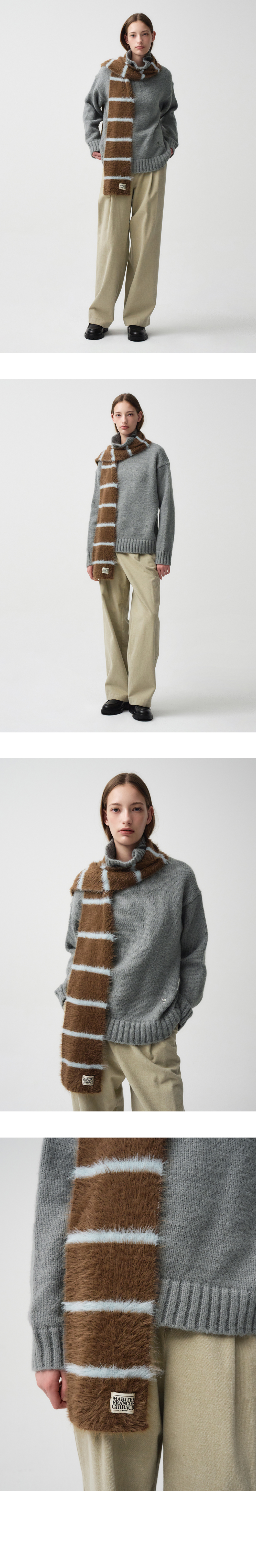 [Marithe] CLASSIC LOGO MUFFLER (4color) 人気商品 早期品切れ org.jpg