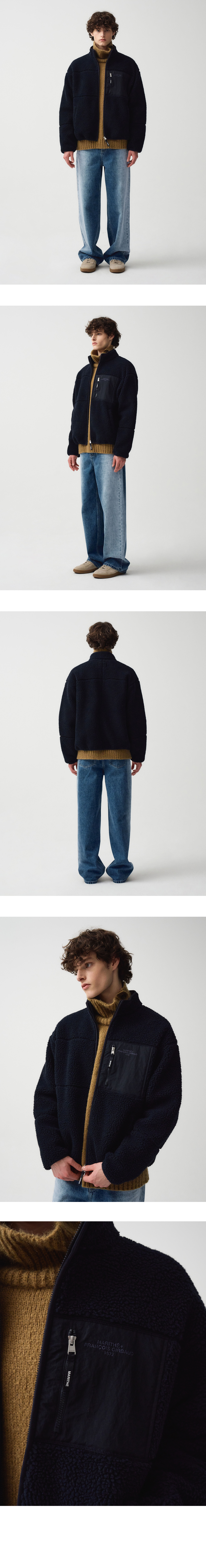 ジャケット Marithe + Francois Girbaud LETTERING LOGO POCKET FLEECE JACK MARITHÉ FRANÇOIS GIRBAUD LETTERING LOGO POCKET FLEECE JACKET