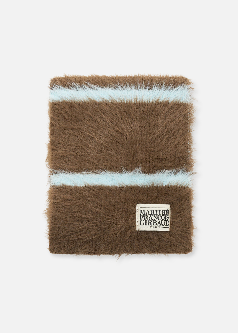 ◇Marithe + Francois Girbaud◇ CLASSIC LOGO MUFFLER (4color) CLASSIC LOGO FLUFFY MUFFLER brown - MARITHE FRANCOIS GIRBAUD
