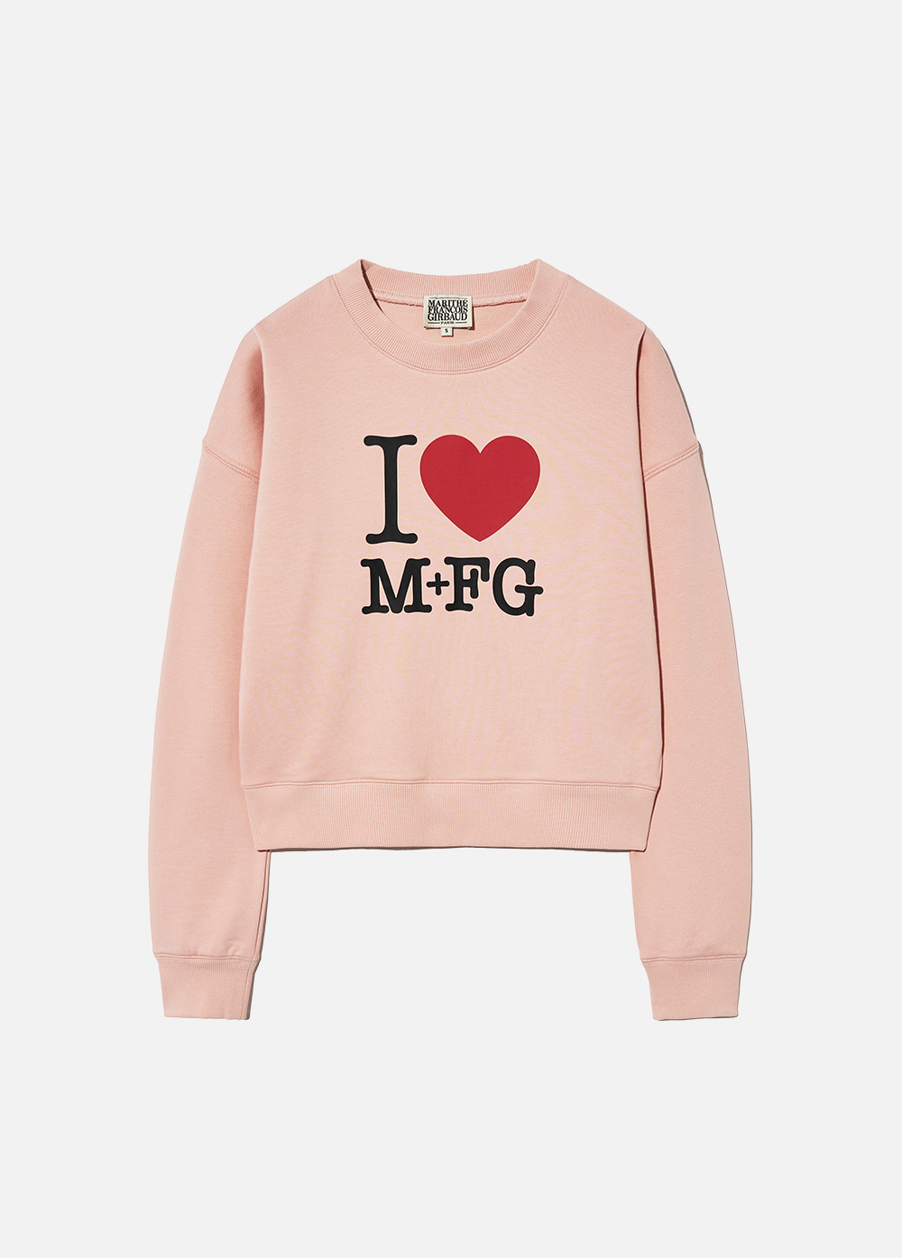 【Marithe + Francois Girbaud】I LOVE MFG SWEATSHIRT SWEATSHIRT - MARITHE FRANCOIS GIRBAUD