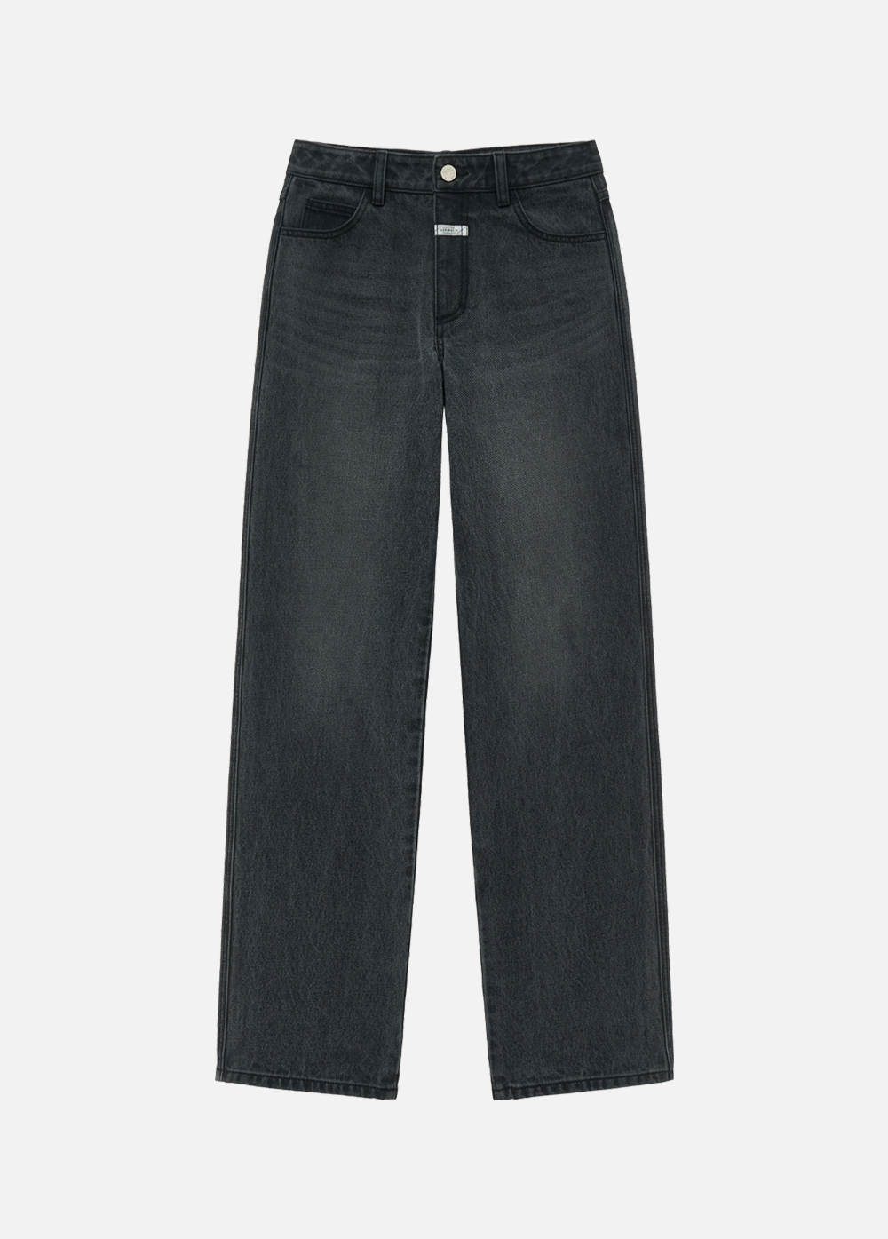 W LOW RISE STRAIGHT DENIM PANTS black - MARITHE FRANCOIS GIRBAUD