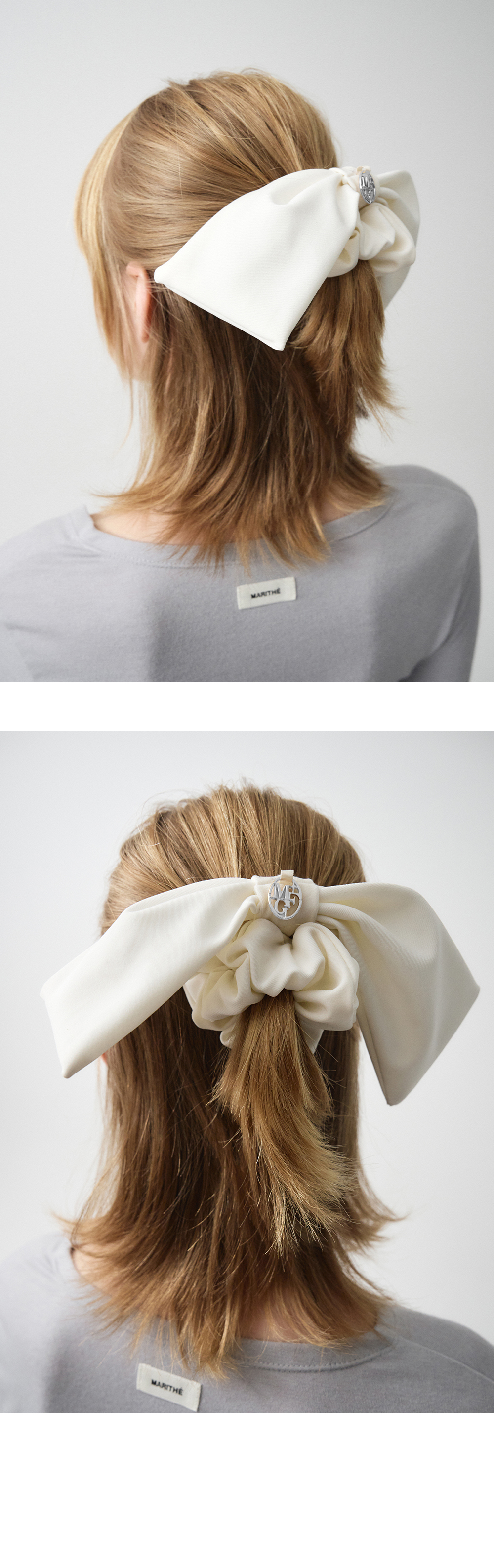 【Marithe + Francois Girbaud】CIRCLE LOGO RIBBON HAIR PIN MARITHÉ FRANÇOIS GIRBAUD FRANCE CIRCLE LOGO HAIR PIN