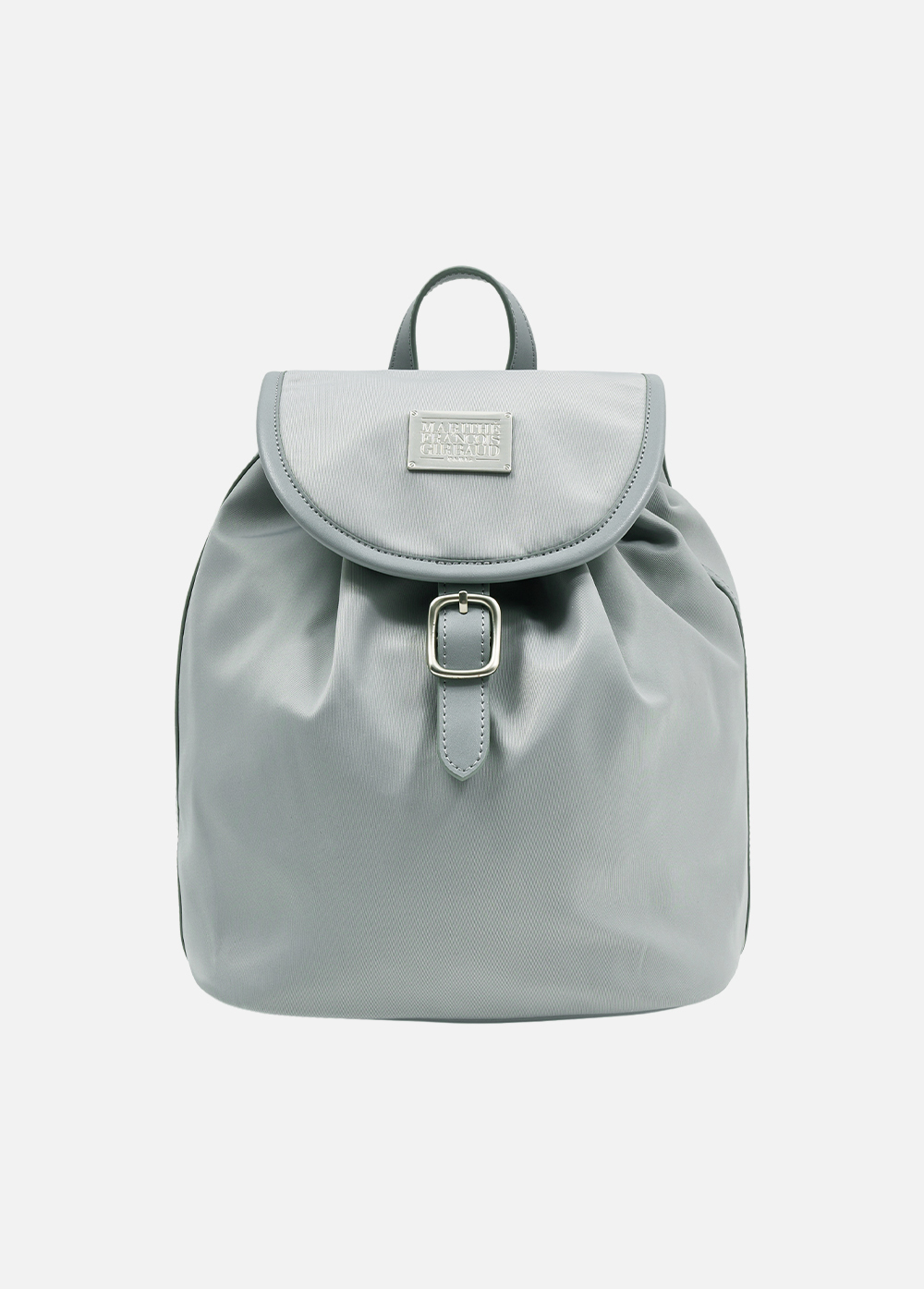 CLASSIC LOGO BUCKLE BACKPACK gray - MARITHE FRANCOIS GIRBAUD