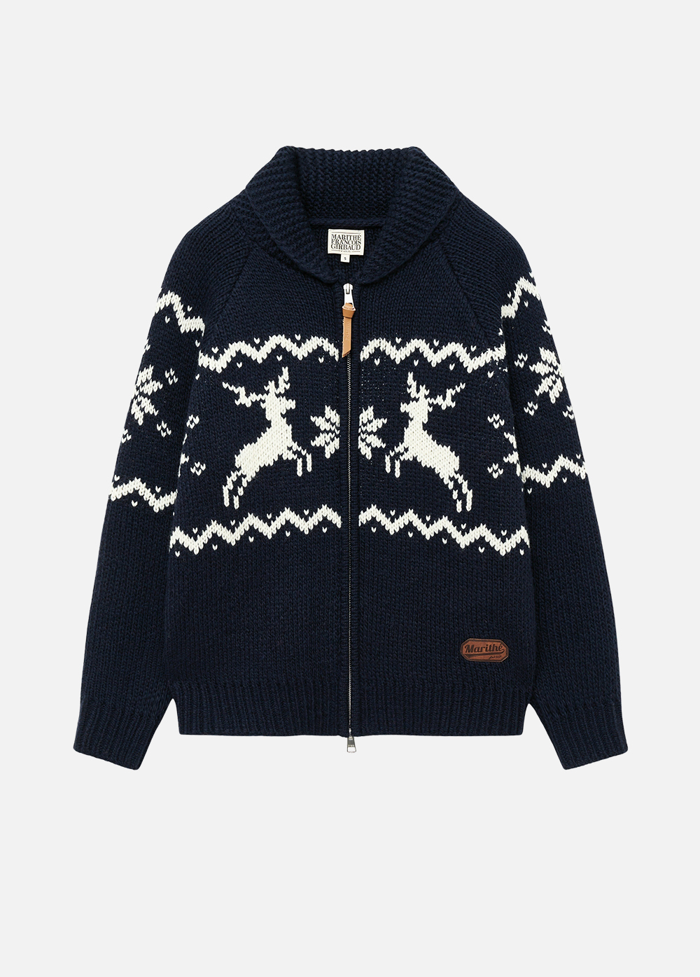 NORDIC ZIP UP CARDIGAN navy - MARITHE FRANCOIS GIRBAUD NORDIC ZIP UP CARDIGAN navy - MARITHE FRANCOIS GIRBAUD