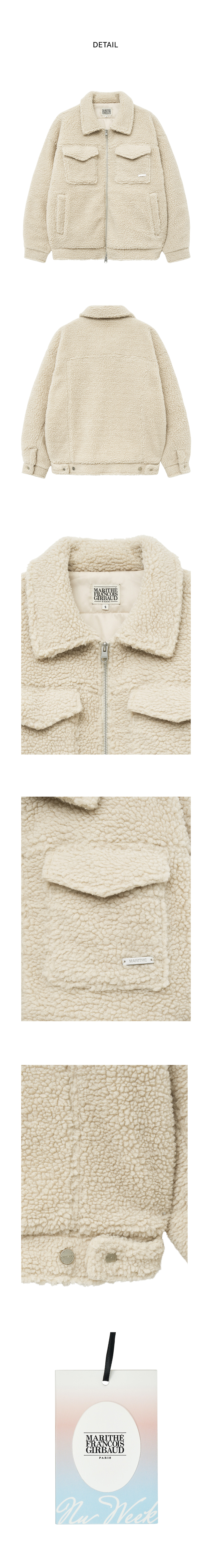 ♥MARITHE♥NU WEEK FUR OVERSIZED ZIP-UP JACKET NU WEEK FUR OVERSIZED ZIP-UP JACKET dark brown - 감도 깊은
