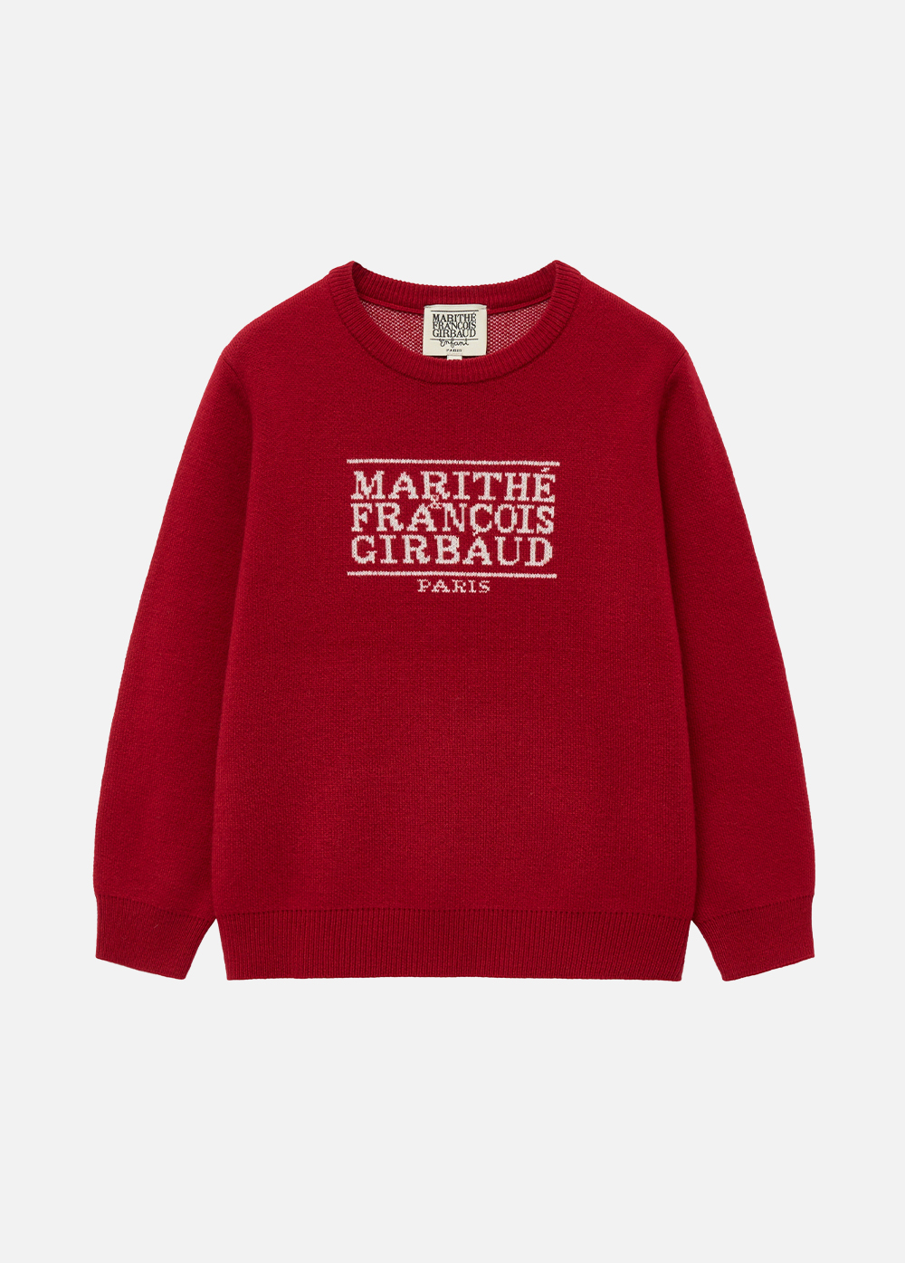 ENFANT CLASSIC LOGO KNIT PULLOVER red - MARITHE FRANCOIS GIRBAUD