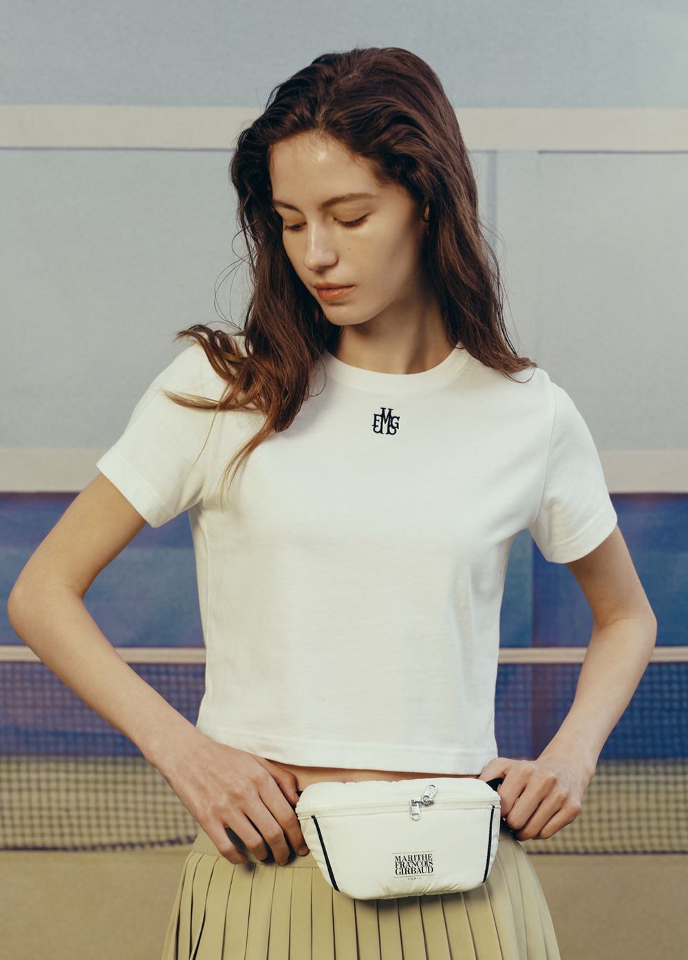 【MARITHEFRANCOISGIRBAUD】 MOUVEMENT BELT BAG MOUVEMENT BELT BAG ivory - MARITHE FRANCOIS GIRBAUD