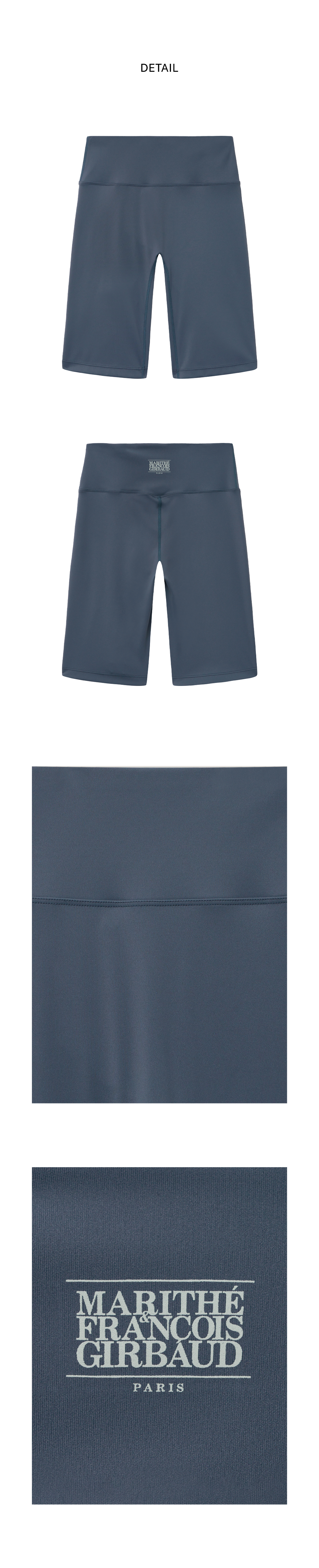 レギンス新作【MARITHE】MOUVEMENT W CLASSIC LOGO BIKER SHORTS MOUVEMENT W CLASSIC LOGO BIKER SHORTS ash blue - MARITHE