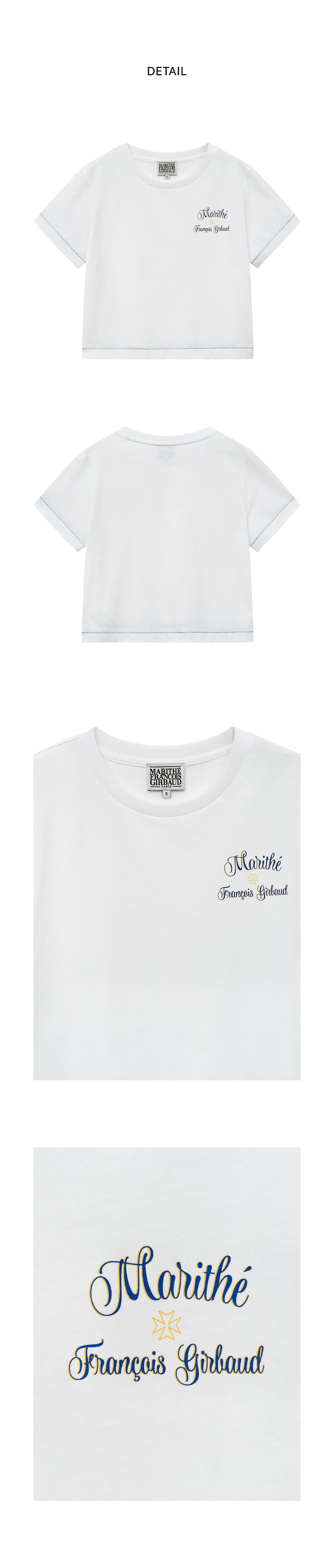W ROLLING LOGO CROP TEE
