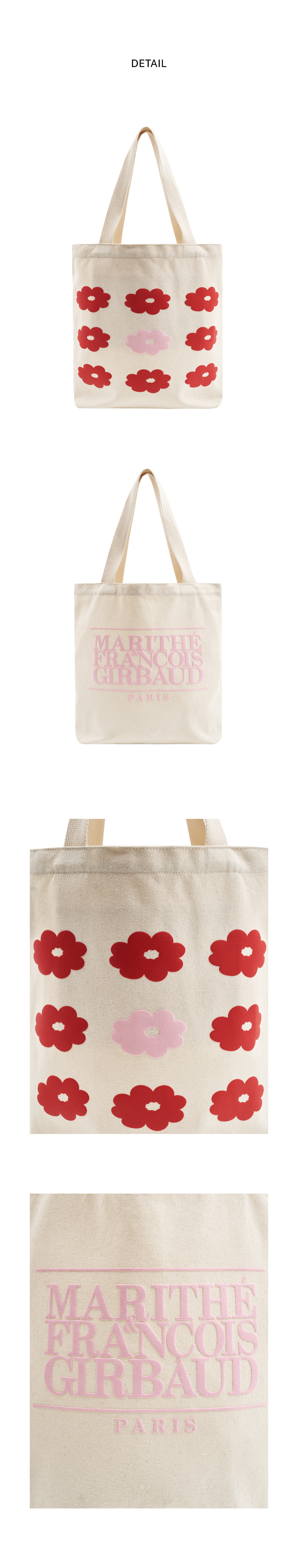 DAISY X MARITHE FLOWER ECO BAG ivory - MARITHE FRANCOIS GIRBAUD