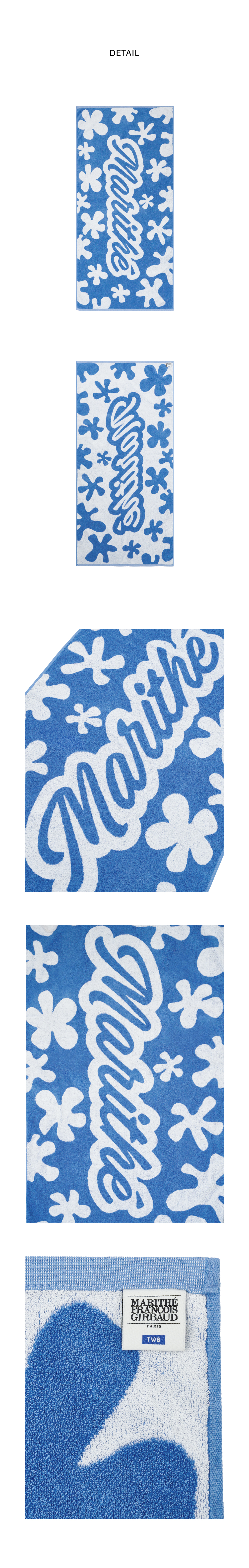 【MARITHE】 MFG X TWBコラボ CLASSIC LOGO BEACH TOWEL TWB - MARITHÉ+FRANҪOIS GIRBAUD