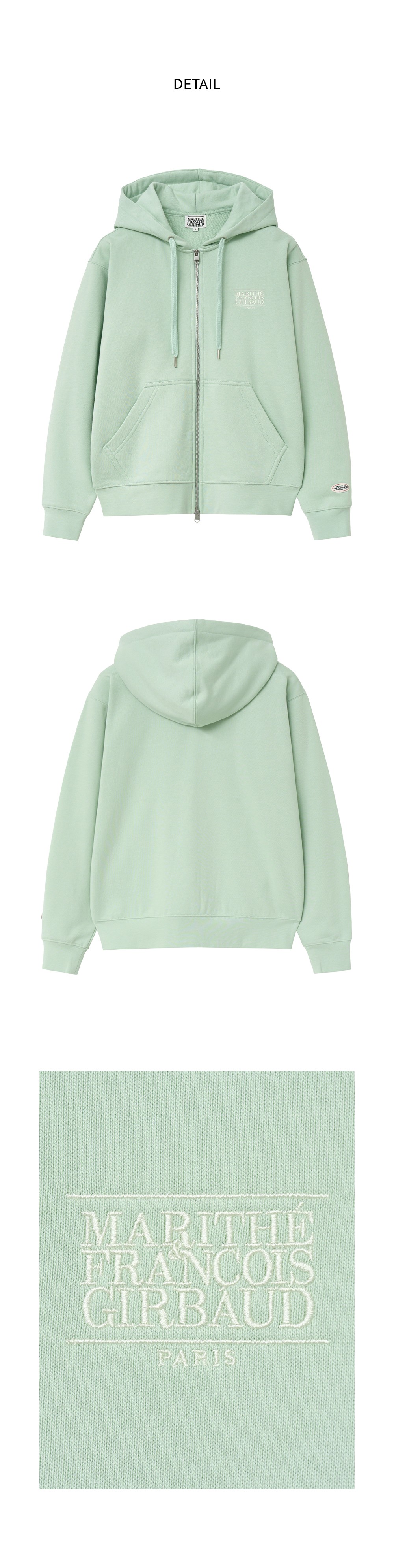 【Marithe + Francois Girbaud】BIG CLASSIC LOGO HOODIE ZIPUP Marithe Francois Girbaud BIG CLASSIC LOGO HOODIE ZIPUP