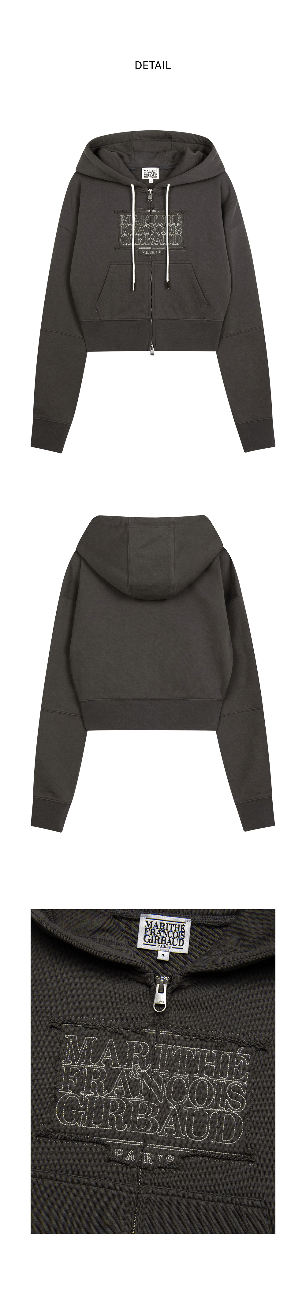 W CLASSIC LOGO CROP HOODIE ZIPUP | ファッション通販サイト NUGU