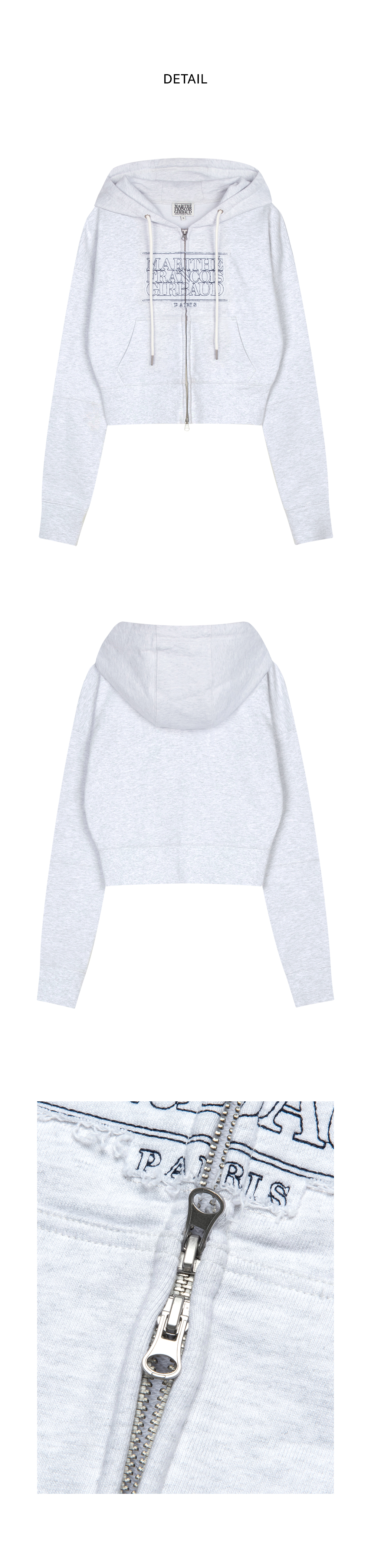 W CLASSIC LOGO CROP HOODIE ZIPUP | ファッション通販サイト NUGU