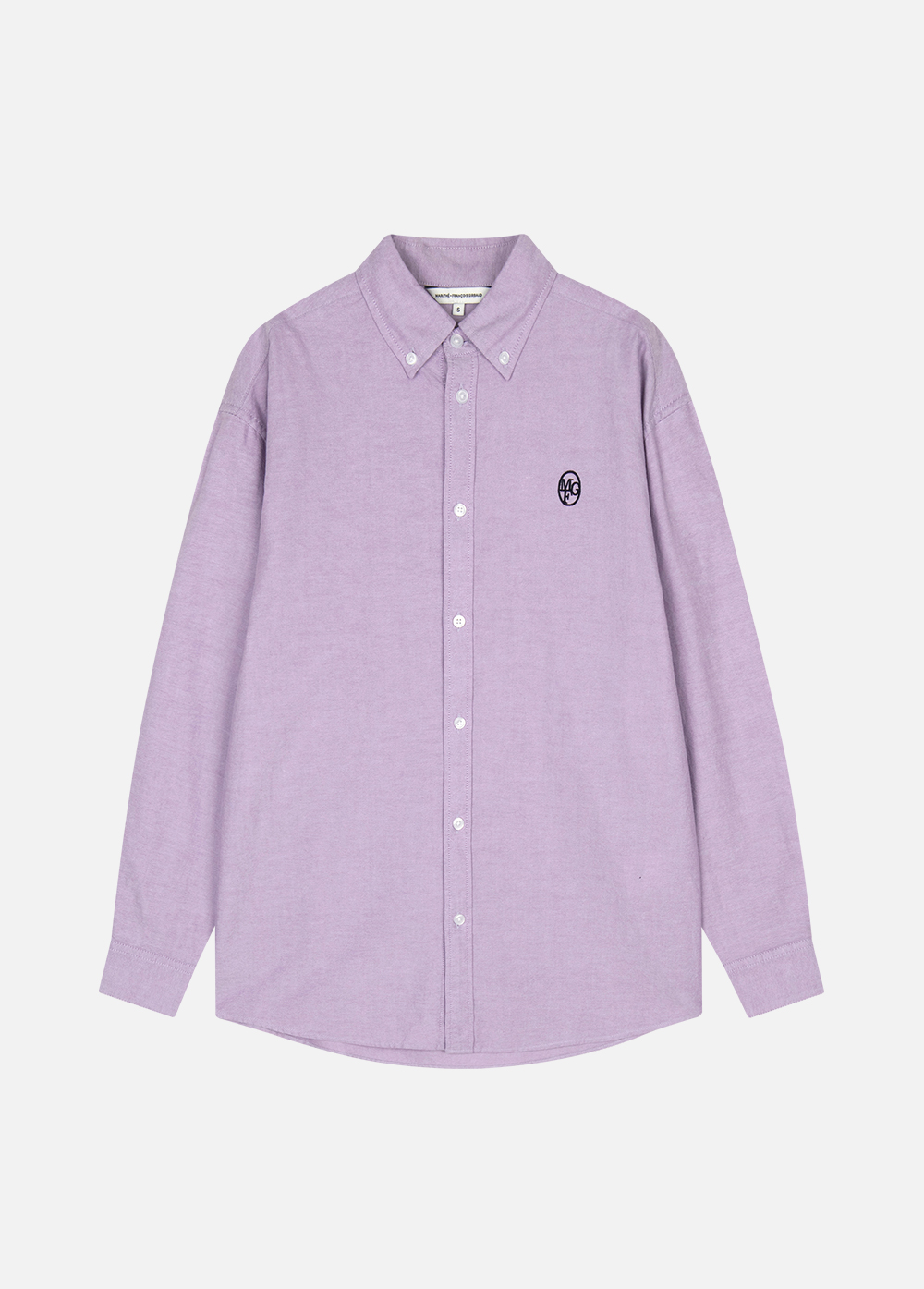 新品 EMBROIDERY OXFORD SHIRT light purple - MARITHE FRANCOIS GIRBAUD トップス