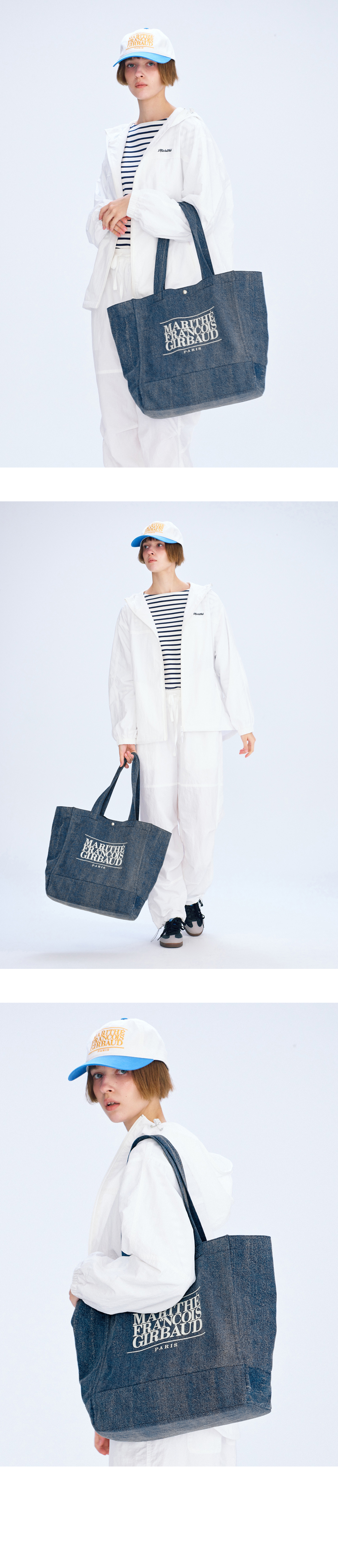 【Marithe】★兼用★クラシック ロゴ ビッグ ショッパーバッグ CLASSIC LOGO BIG SHOPPER BAG