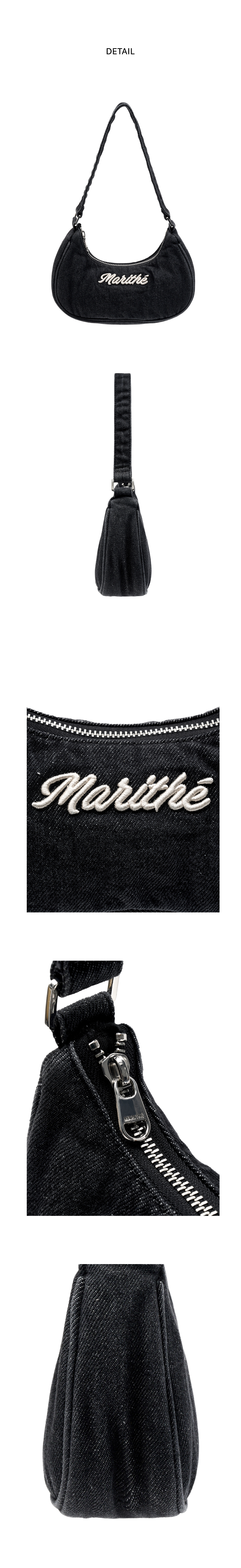MARITHE★[正規品] EMBROIDERY LOGO SHOULDER BAG 2COLOR ♥MARITHE ♥ EMBROIDERY LOGO SHOULDER BAG (Marithe +