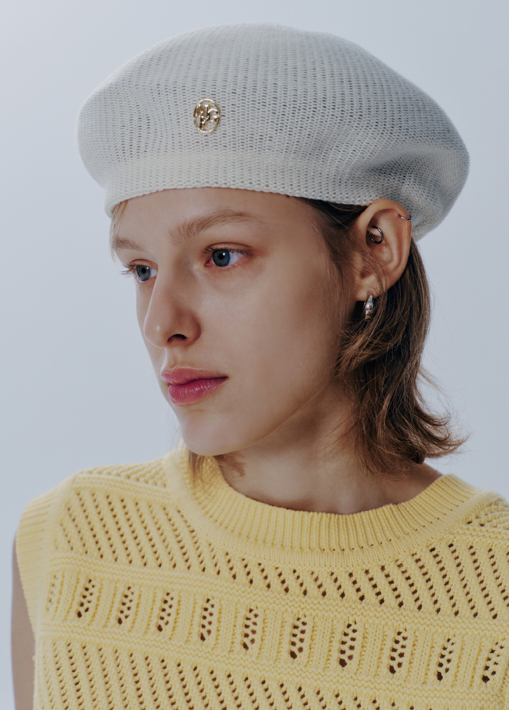 ★ Marithe Francois Girbaud★ L CIRCLE LOGO KNIT BERET★ h.jpg