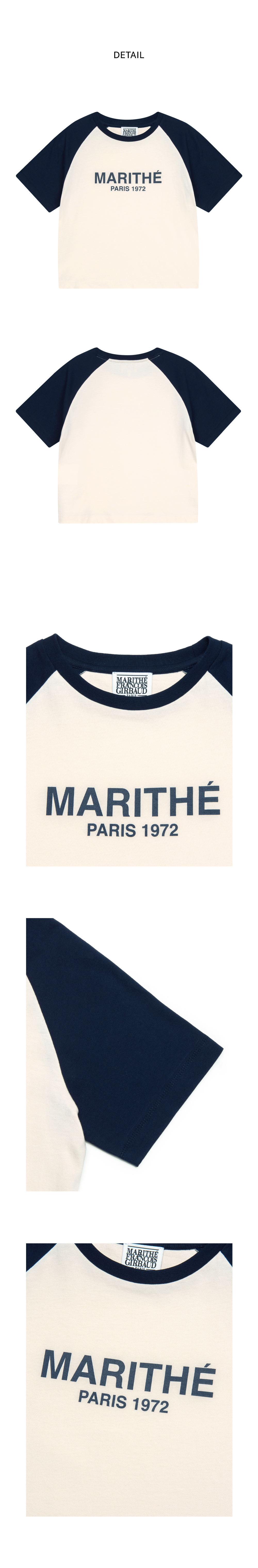 ★Marithe + Francois Girbaud★ W RAGLAN REGULAR LOGO TEE nav MARITHE FRANCOIS GIRBAUD] W RAGLAN REGULAR LOGO TEE NAVY