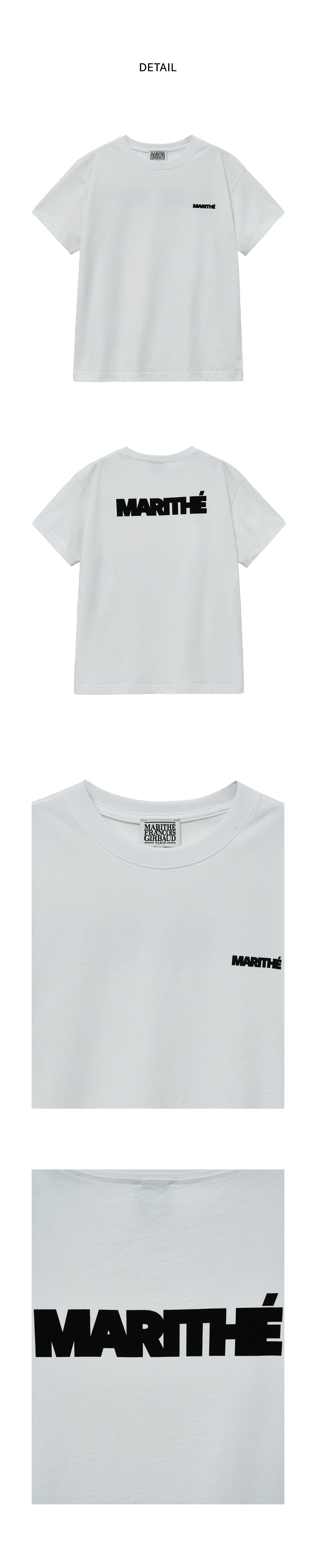 ★Marithe + Francois Girbaud★ UNION LOGO TEE white 1MG24STS UNION LOGO TEE white - MARITHE FRANCOIS GIRBAUD
