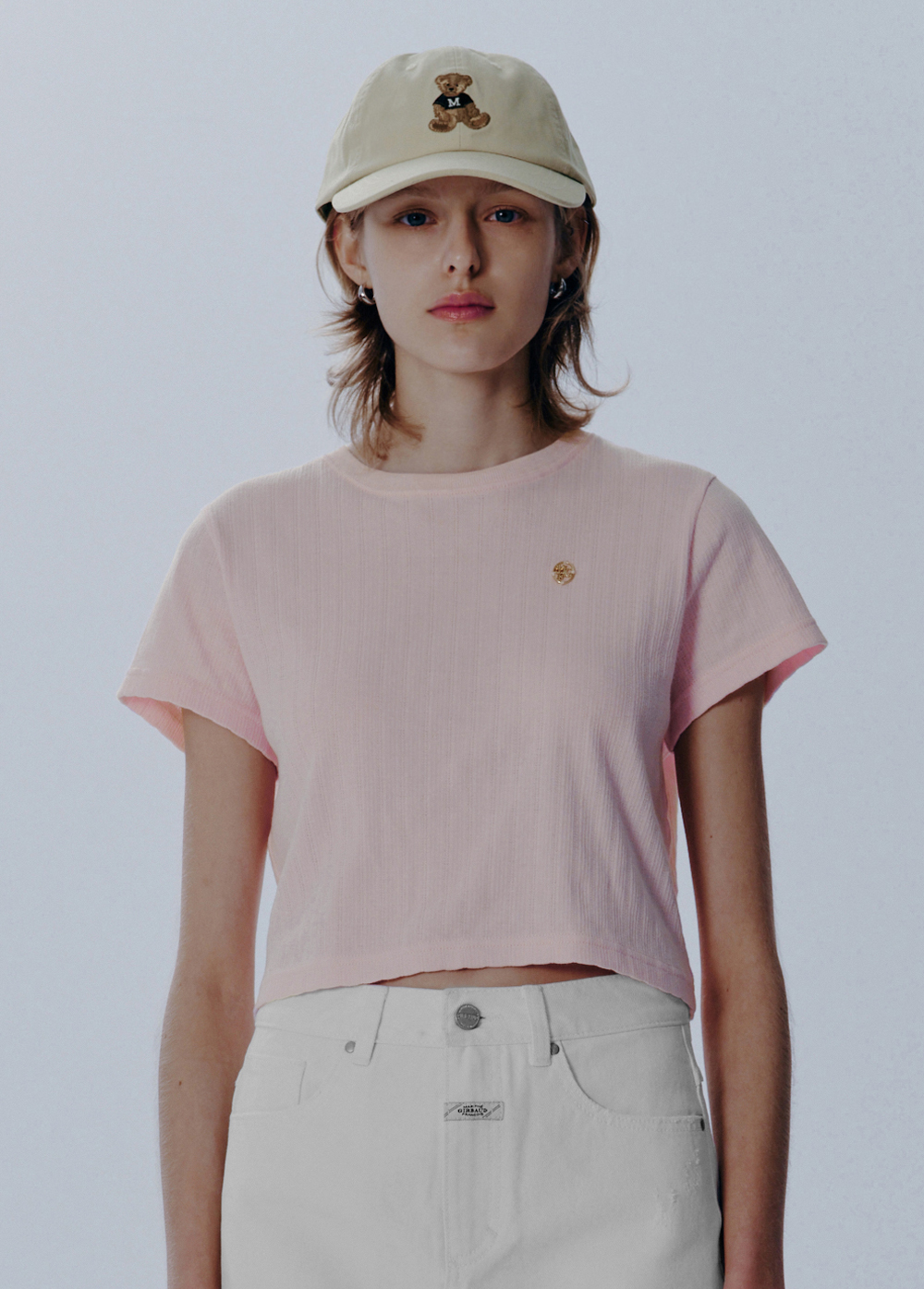 さらに100円引き◆MARITHE◆W CIRCLE LOGO SLIM FIT KNIT h.jpg