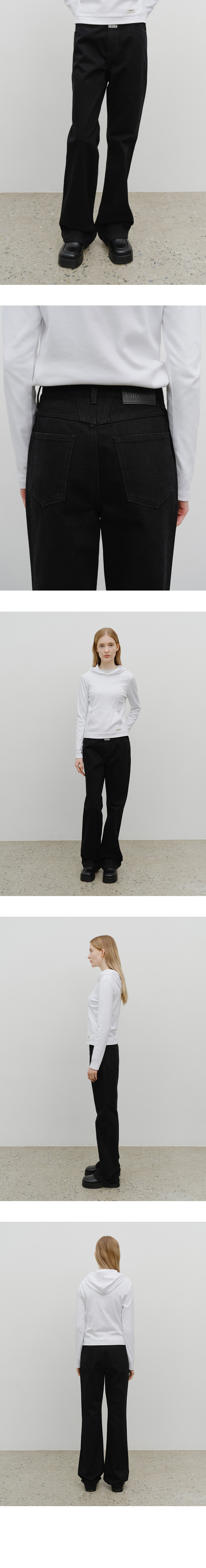 W SLIM BOOT CUT DENIM PANTS