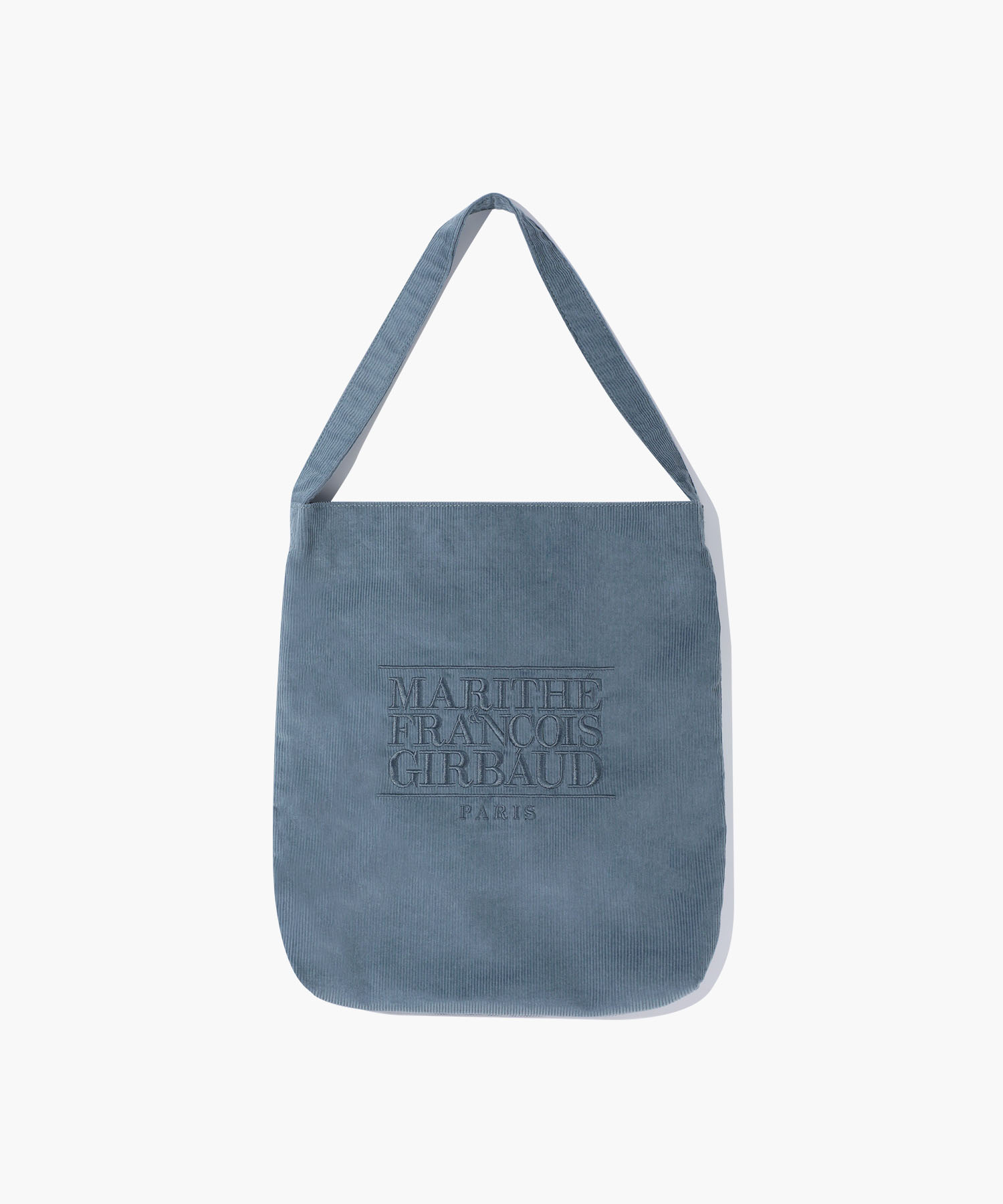 CLASSIC LOGO CORDUROY SHOULDER BAG ash blue - MARITHÉ+