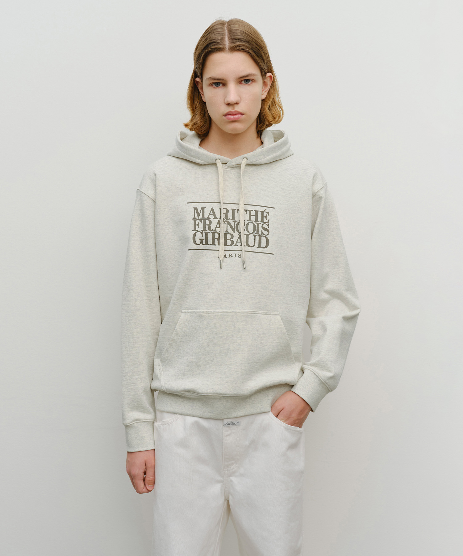 CLASSIC LOGO HOODIE oatmeal