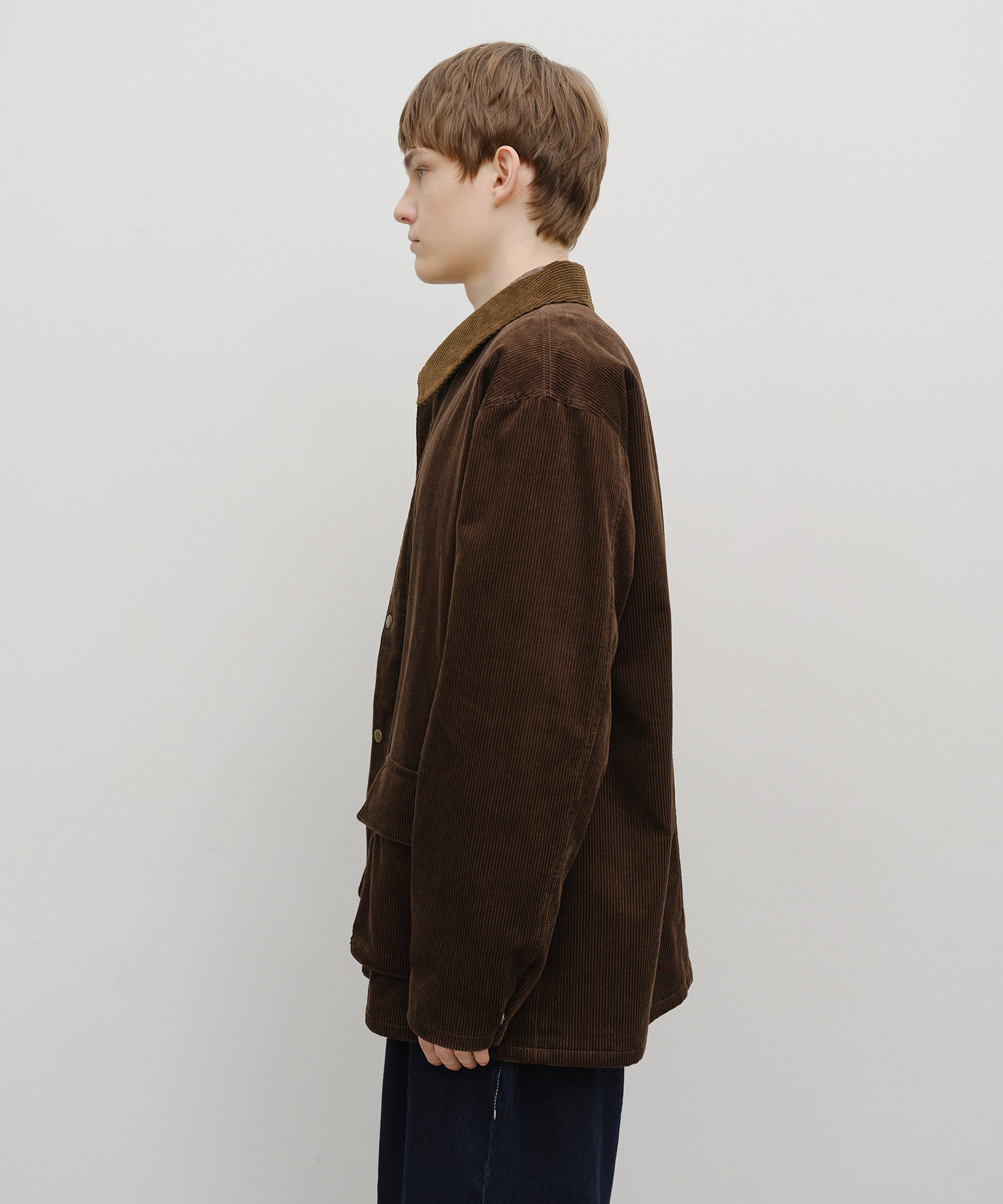 CORDUROY HUNTING JACKET brown - MARITHÉ+FRANҪOIS GIRBAUD